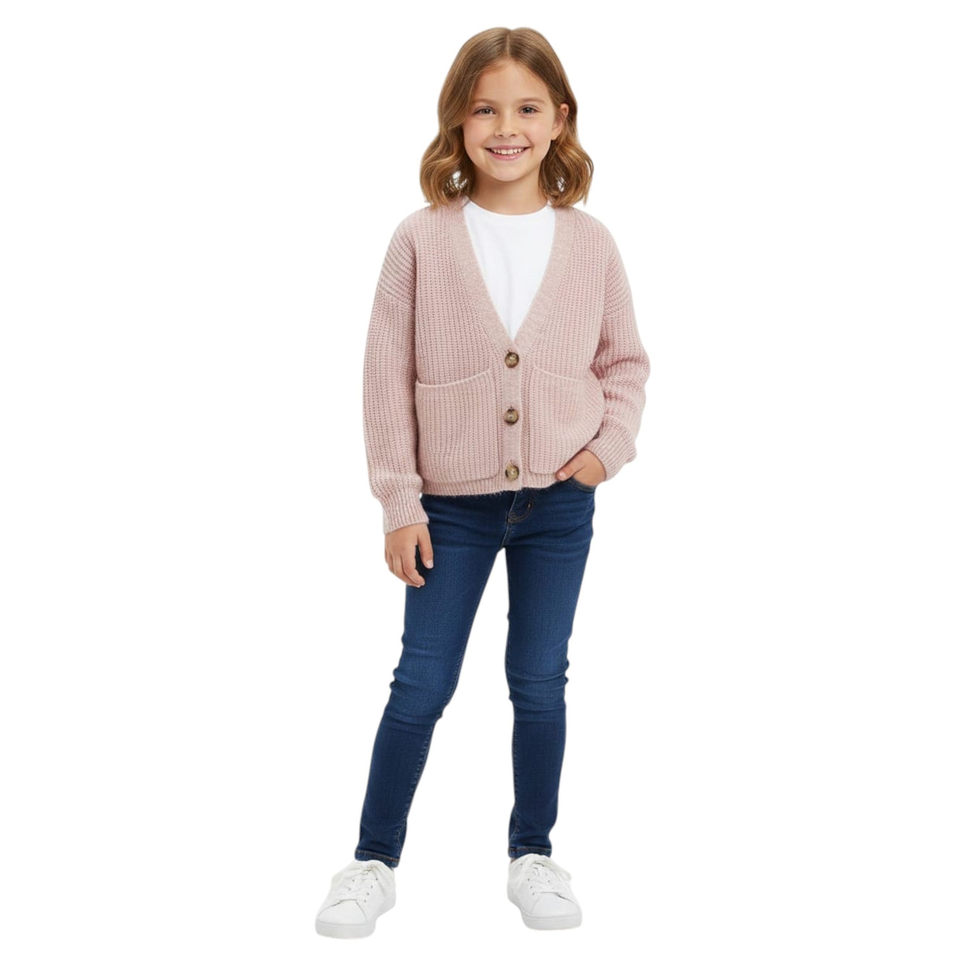 Kids Girl's Knitted  Cardigan,Pink
