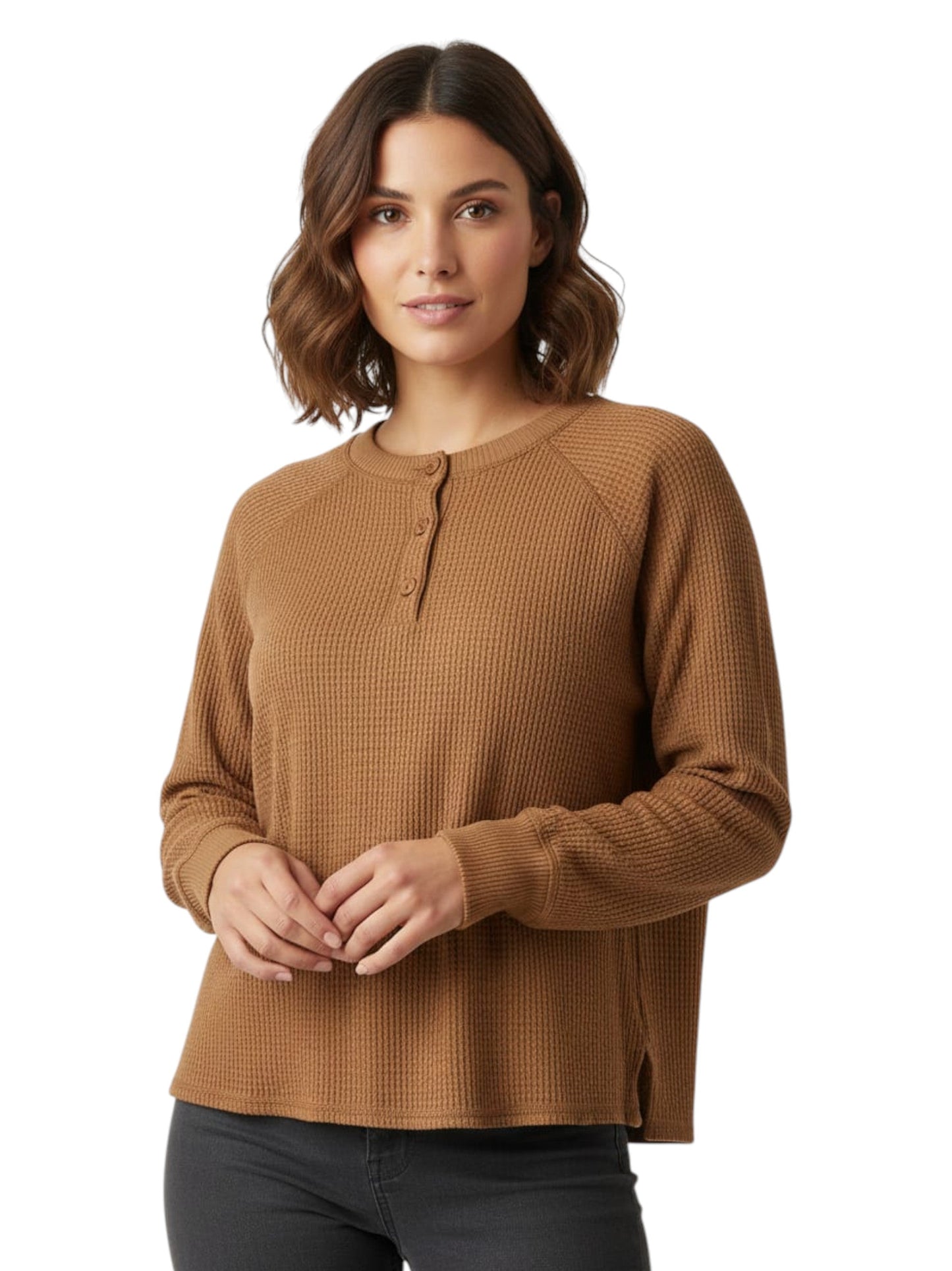 Women's Knitted Sweaters,Light Brown