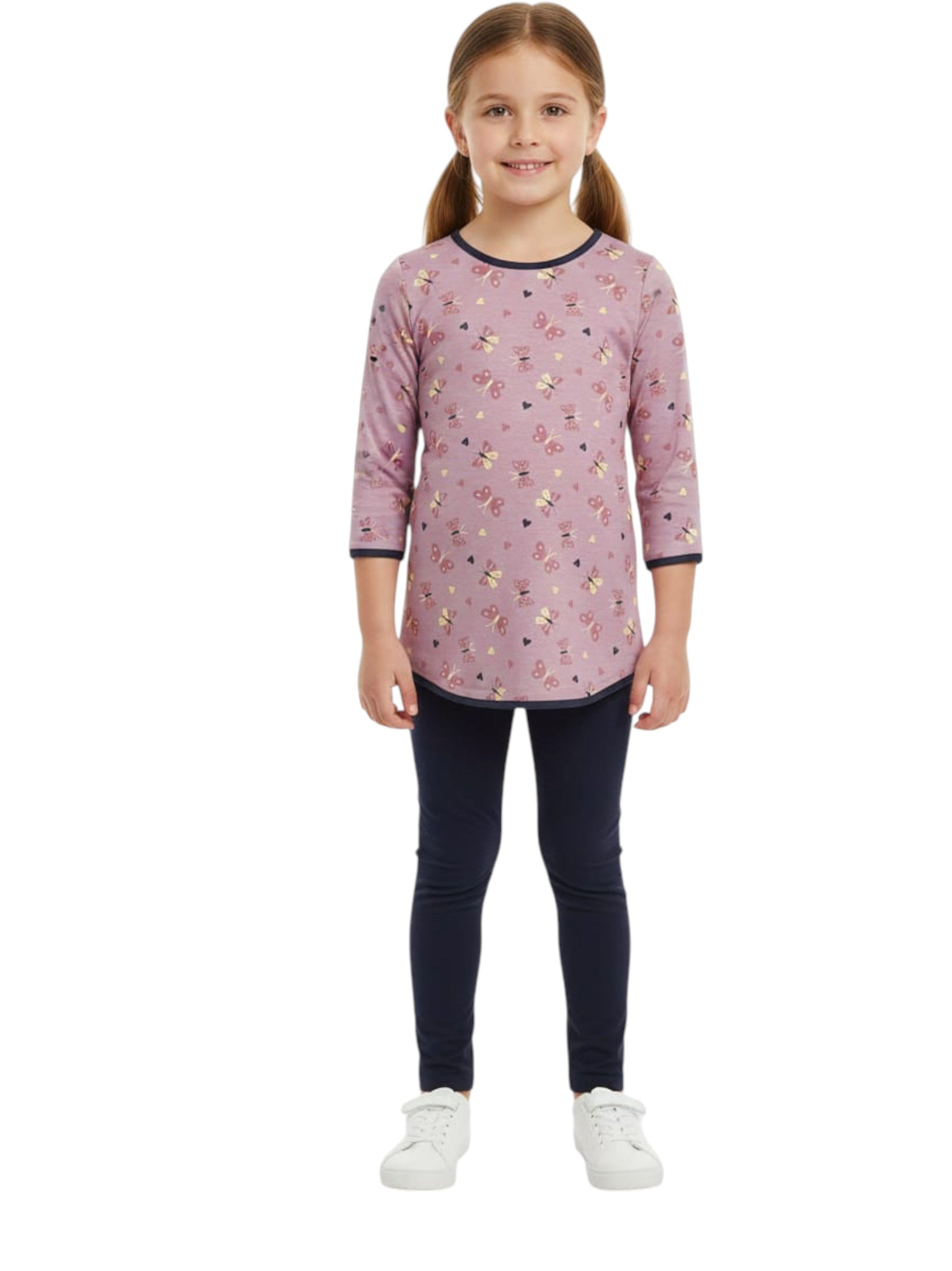 Kids Girl's Printed Top,Purple