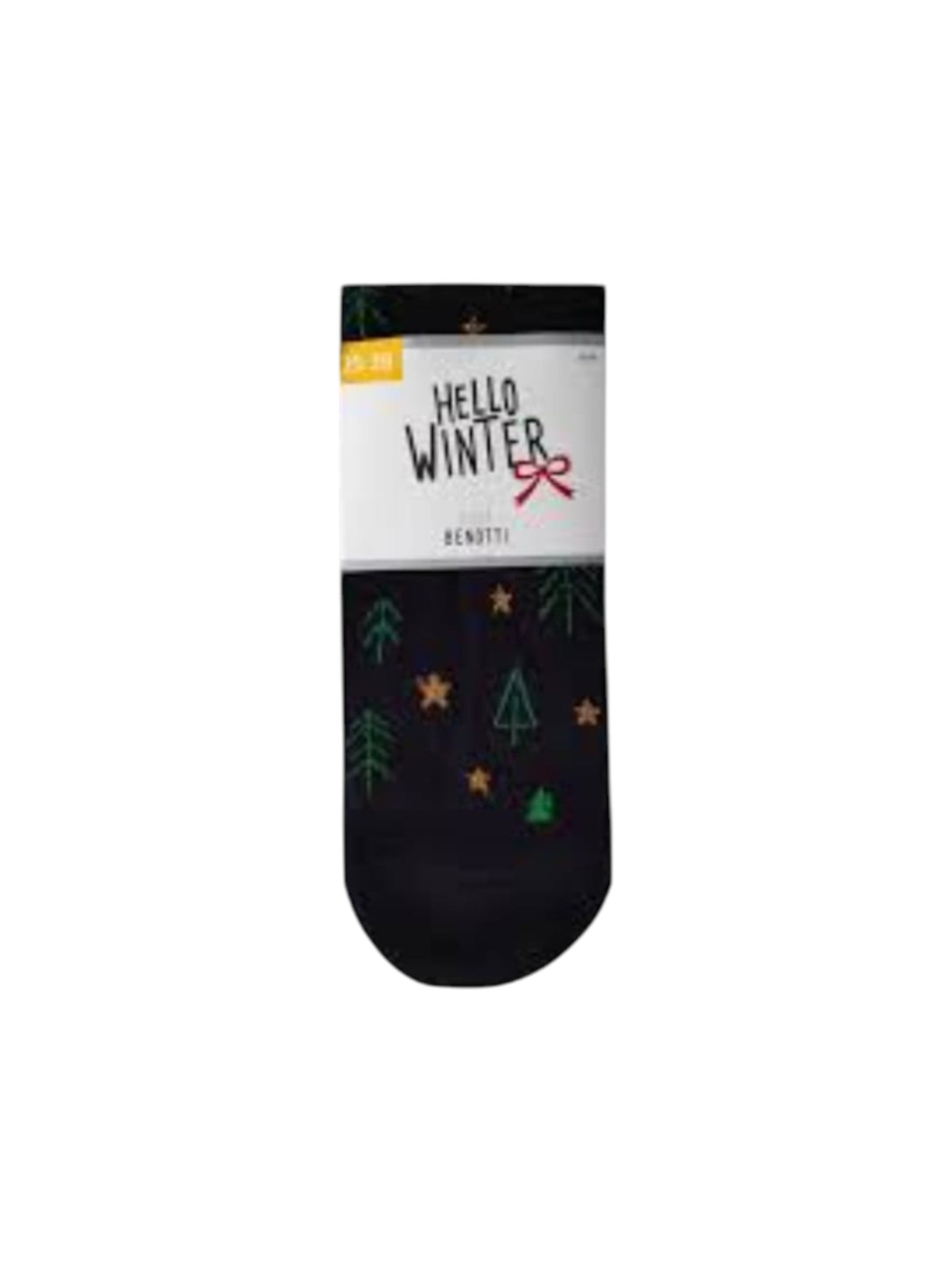 Women's Printed Socks,Black