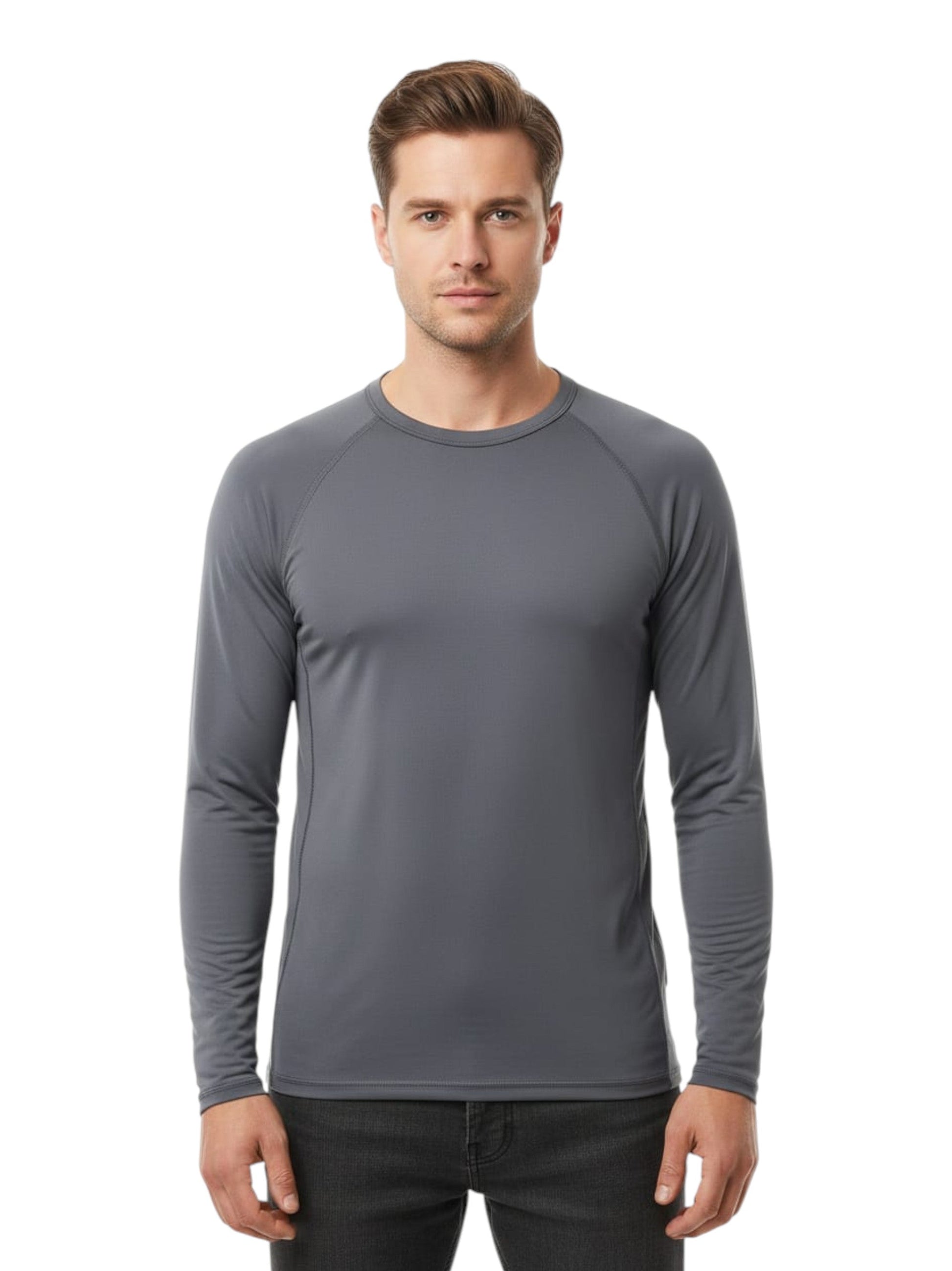 Men's Plain Sport Top,Grey