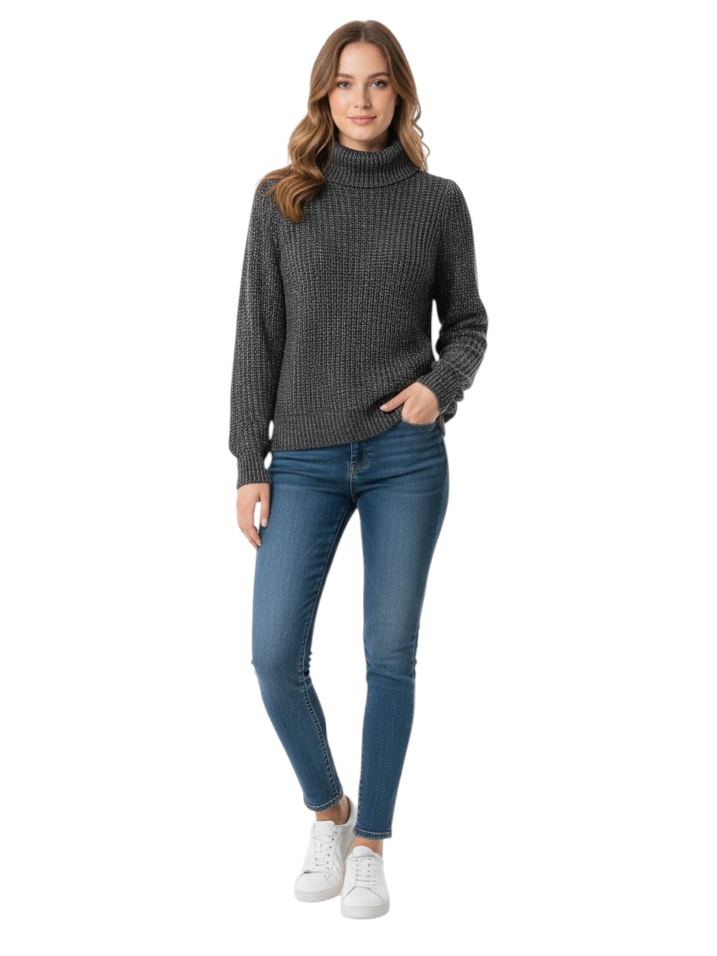 Women's Knitted Sweaters,Grey