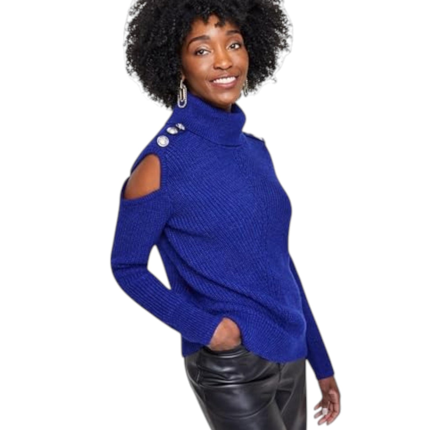 Women's Knitted Sweaters,Dark Blue
