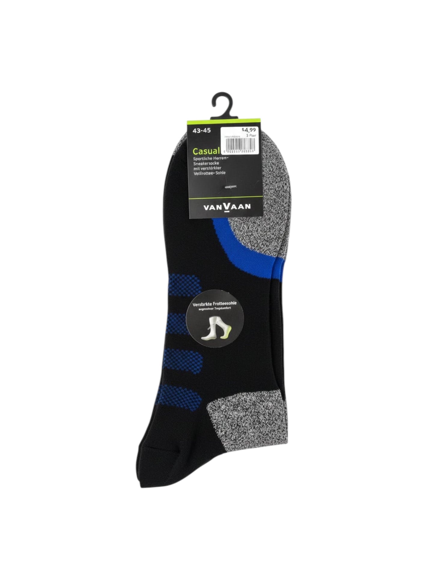 Men's Knitted Socks Set 3Pieces,Black