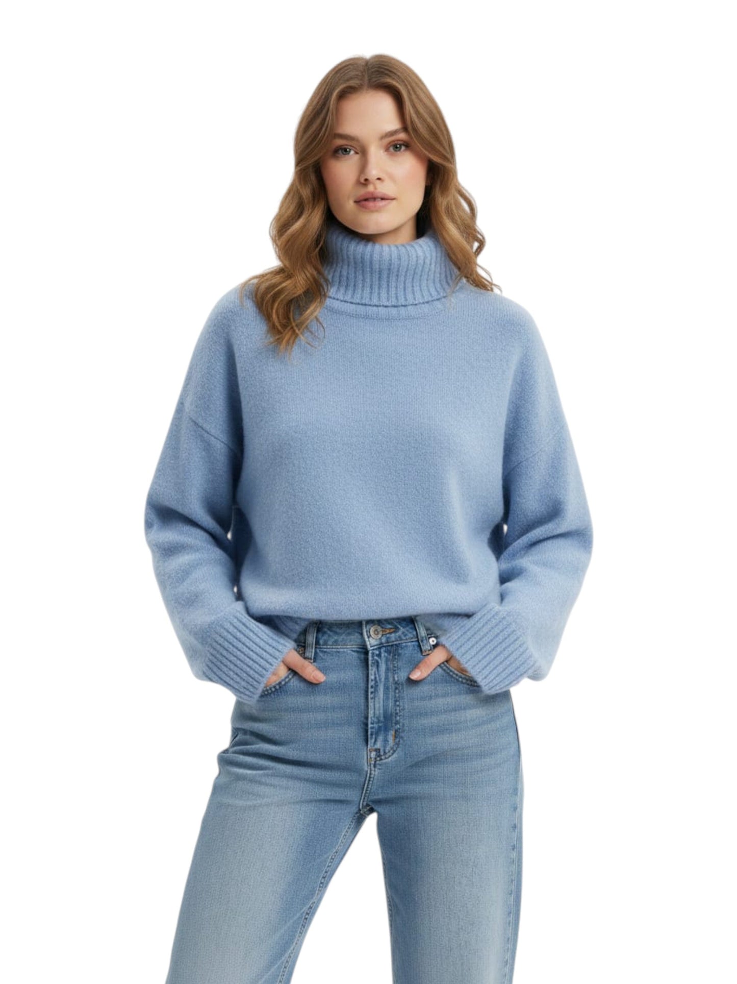 Women's Knitted Sweaters,Blue