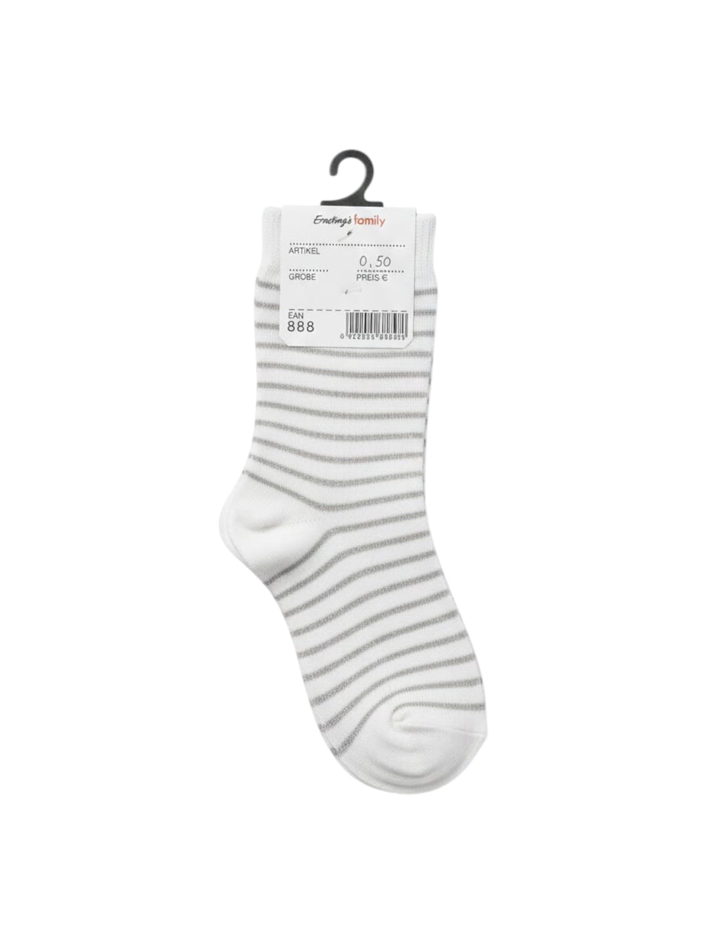 Women's Striped Knitted Socks,White