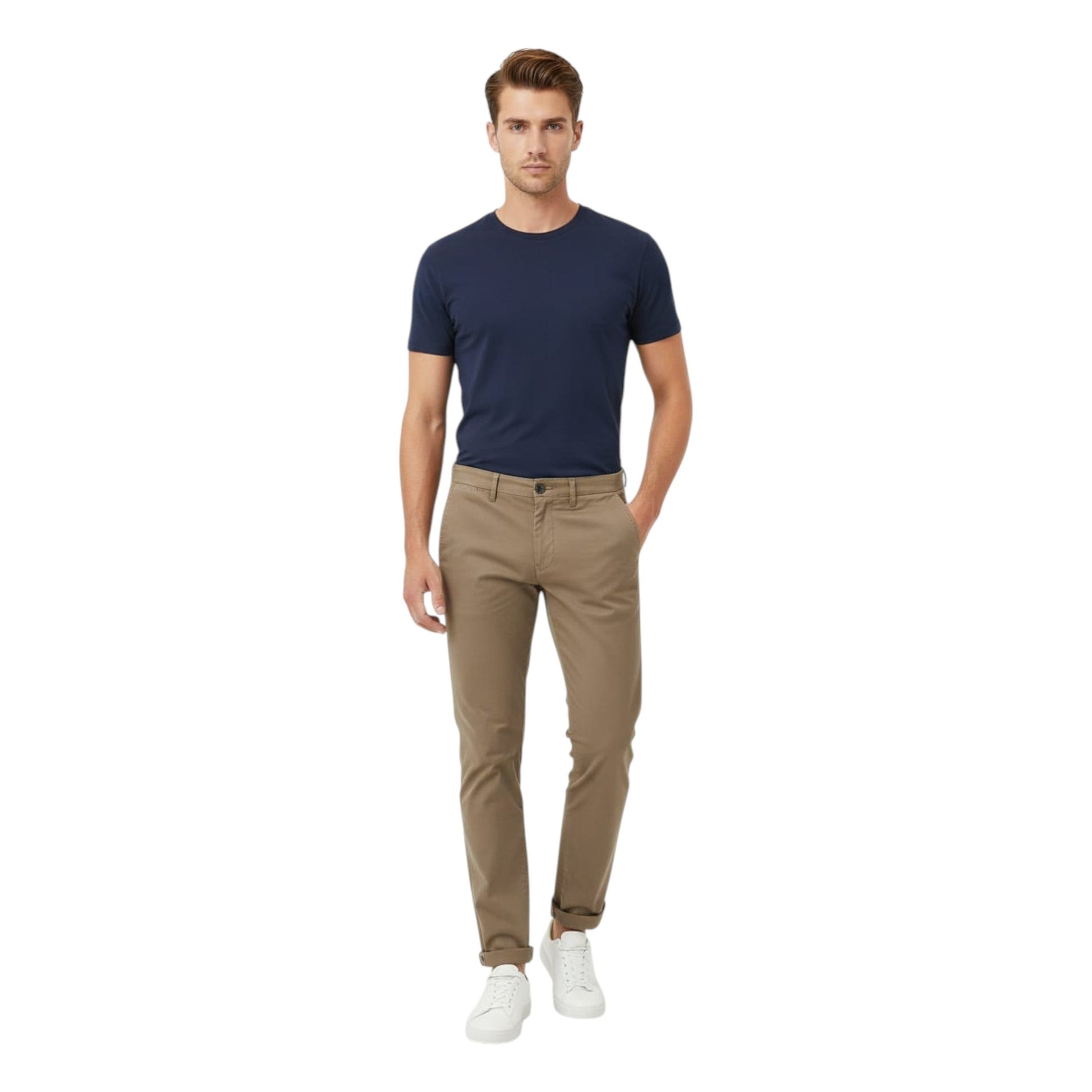 Men's Plain Jeans,Dusty Brown