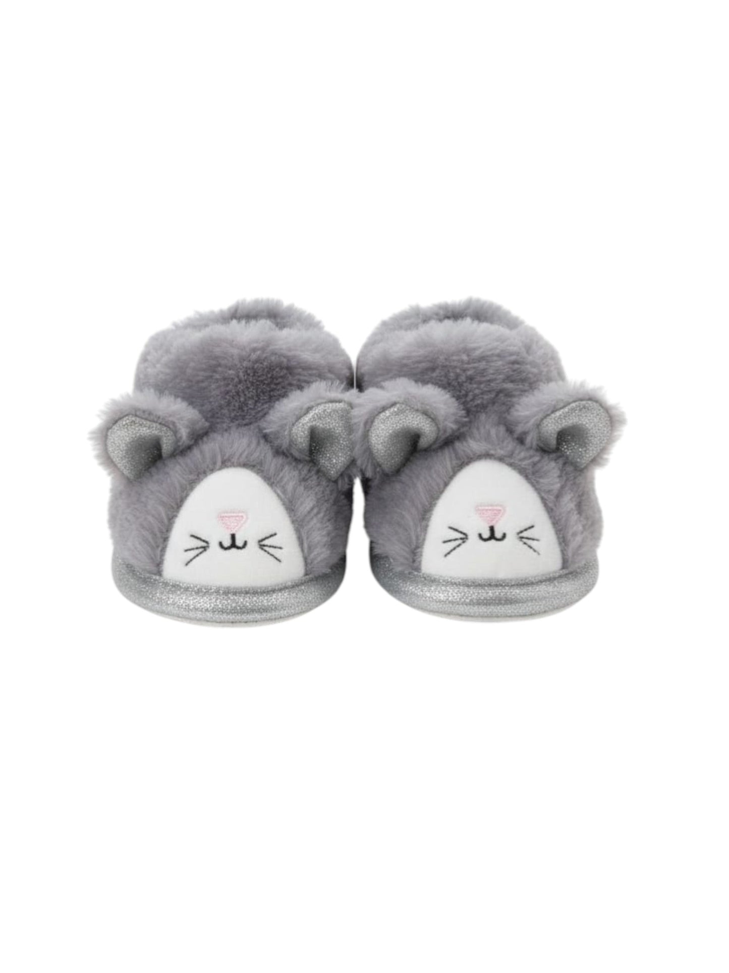 Kids Girl's Faux Fur Socks,Grey