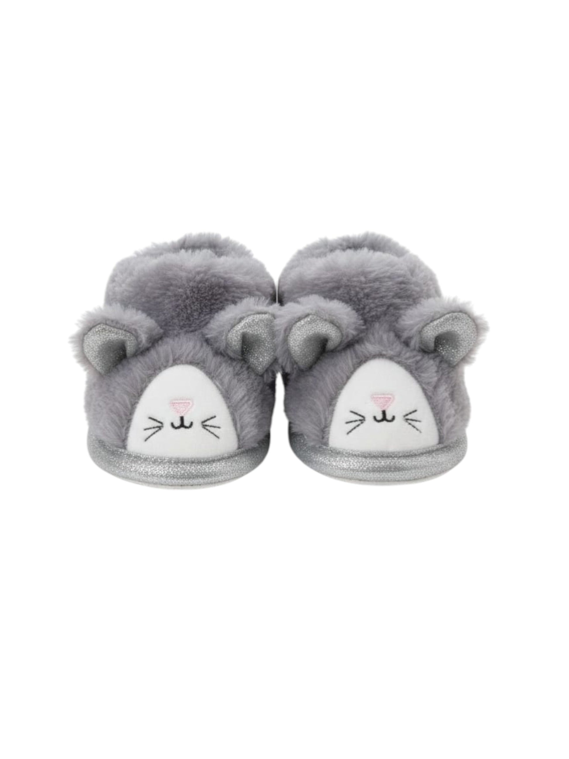 Kids Girl's Faux Fur Socks,Grey