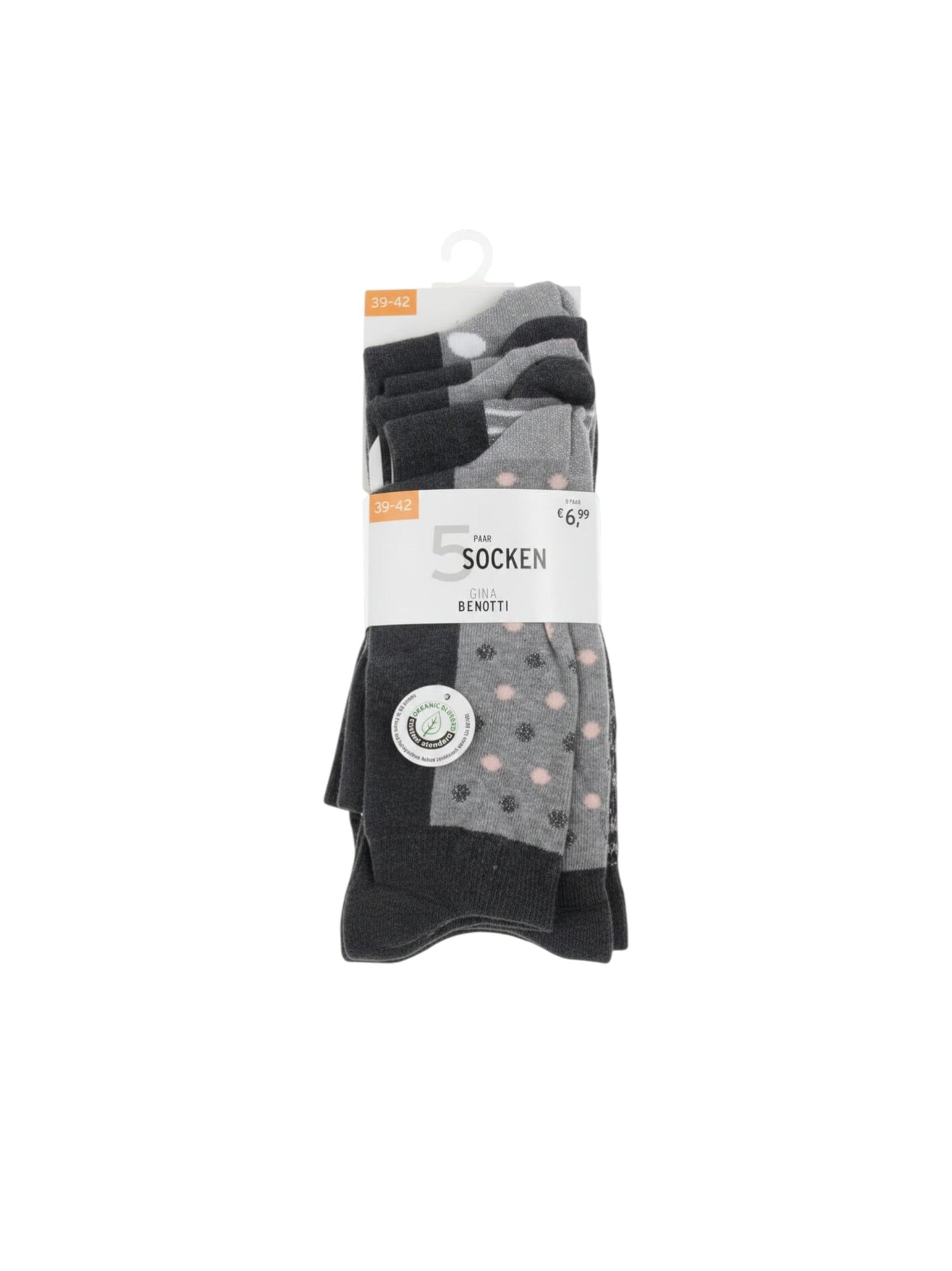 Womens's Knitted Socks Set 5pieces,Grey