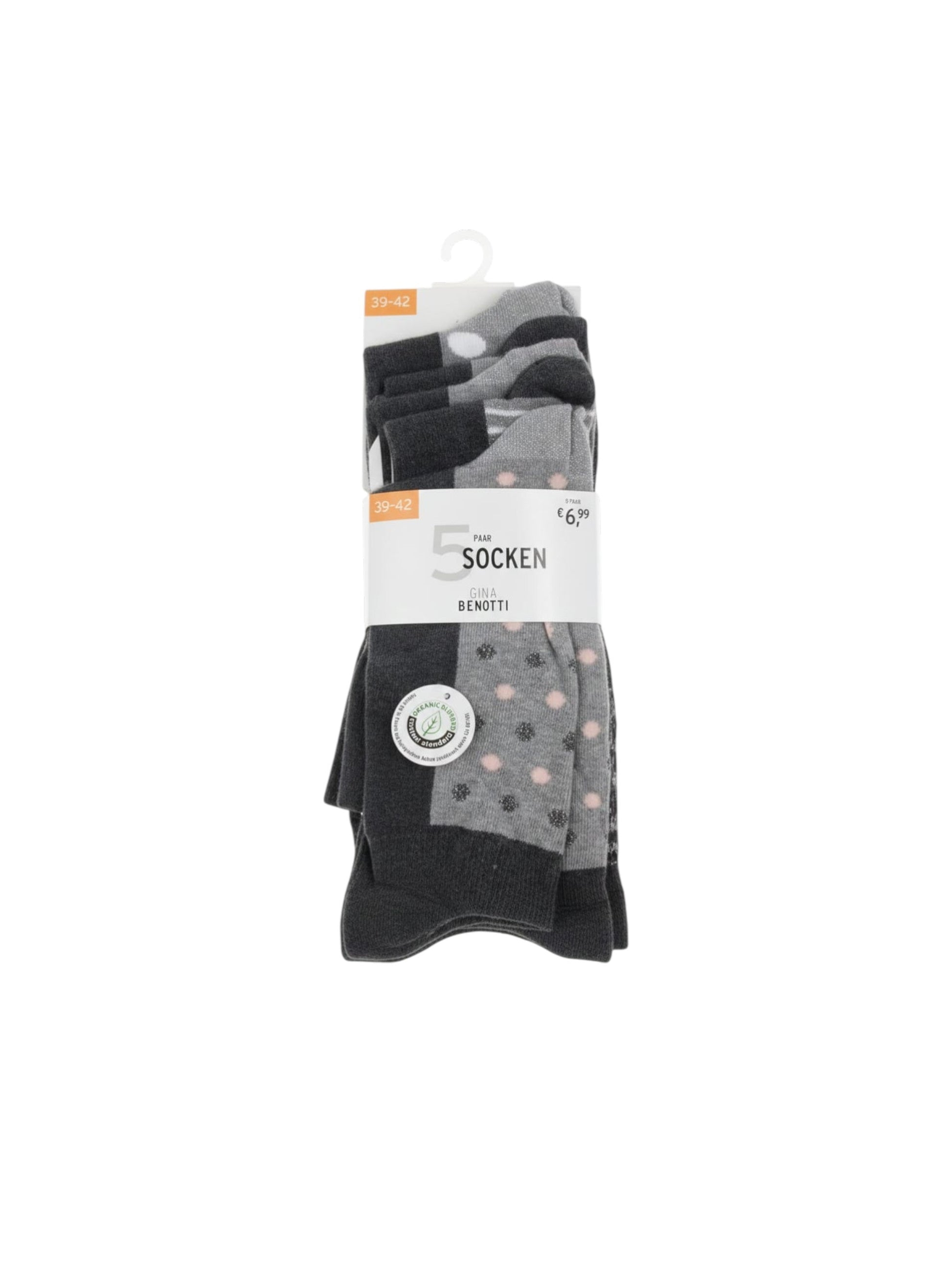 Womens's Knitted Socks Set 5pieces,Grey