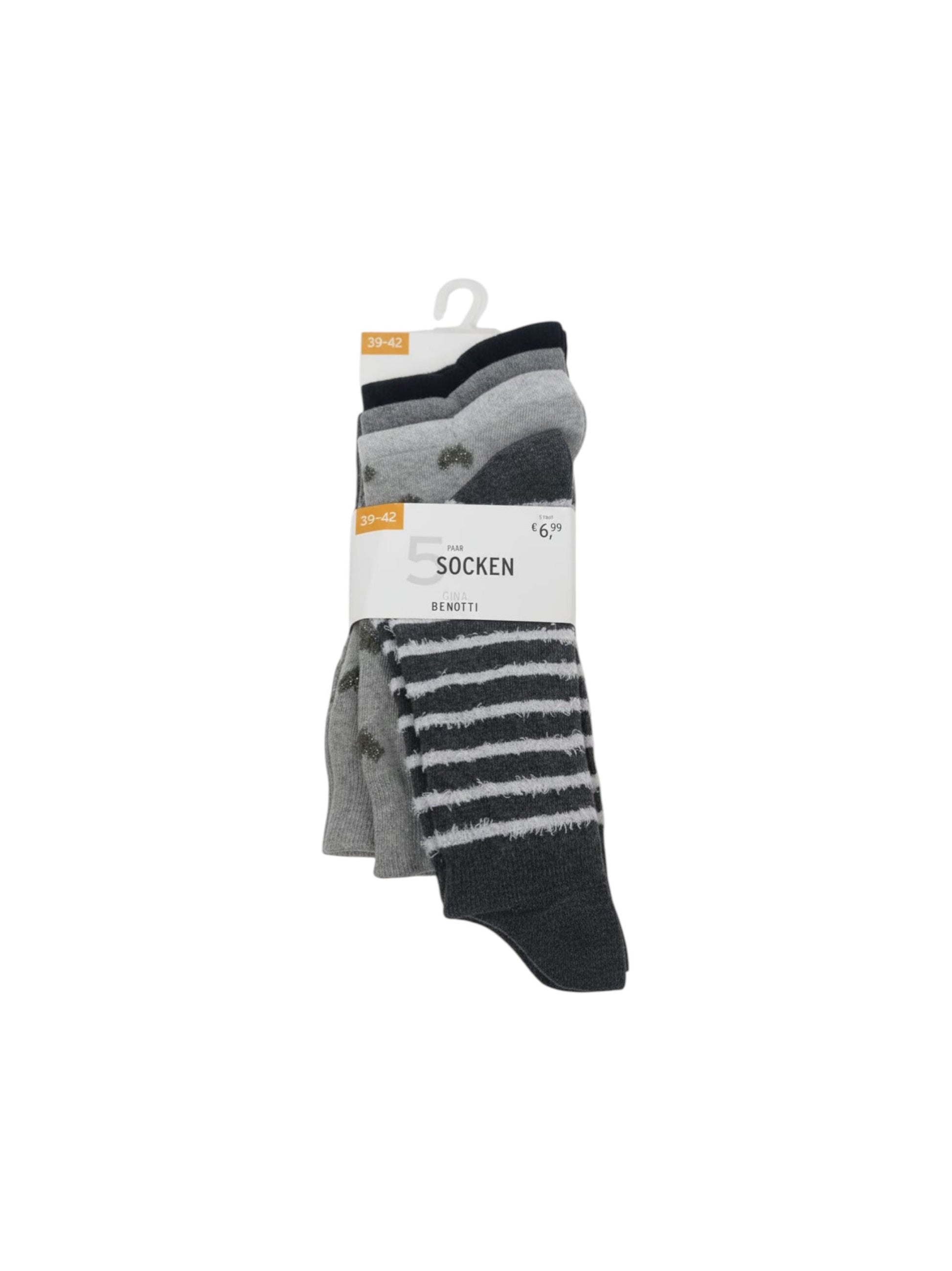 Women's Knitted Socks Set 5Pieces,Multi
