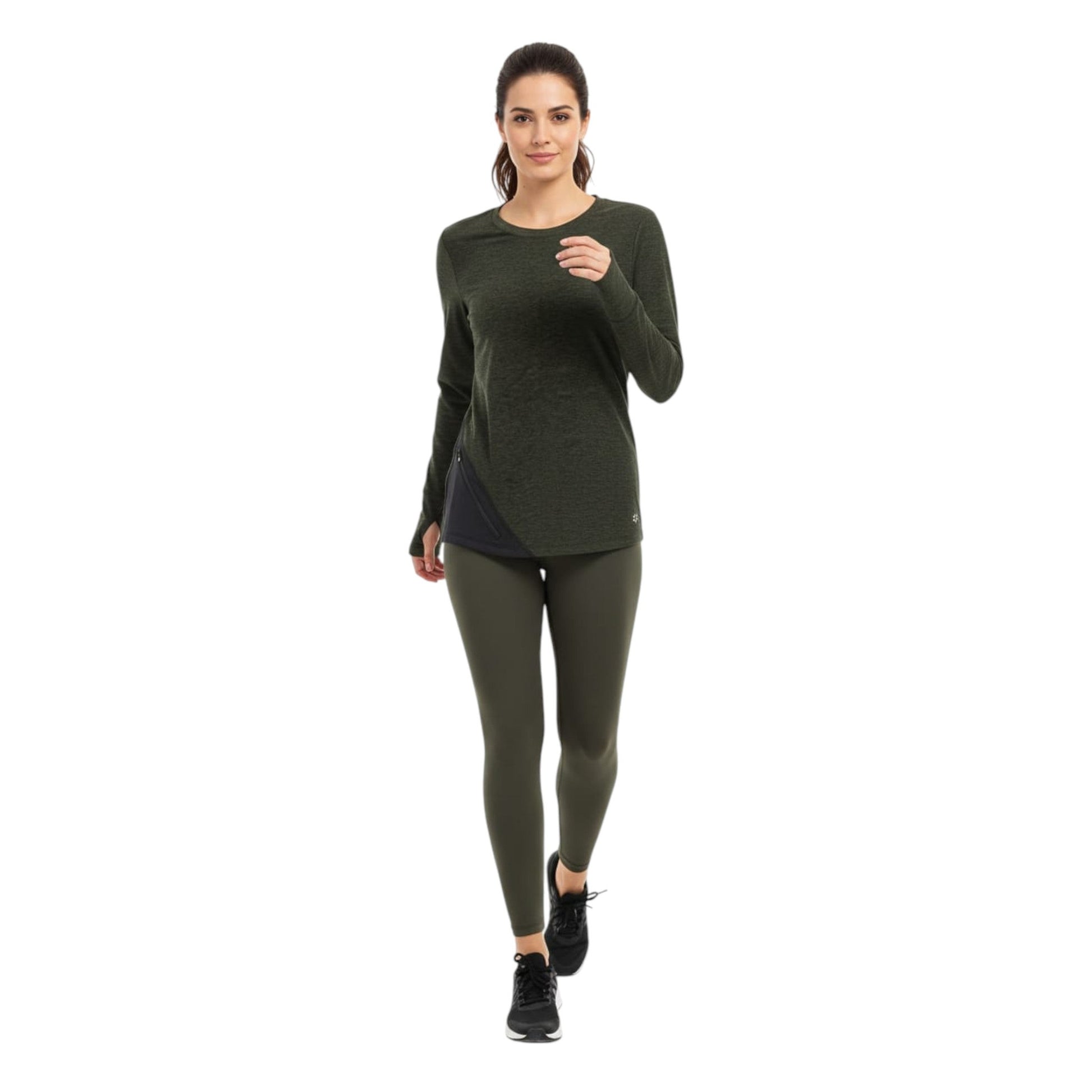 Women's Heather Sport Top,Olive