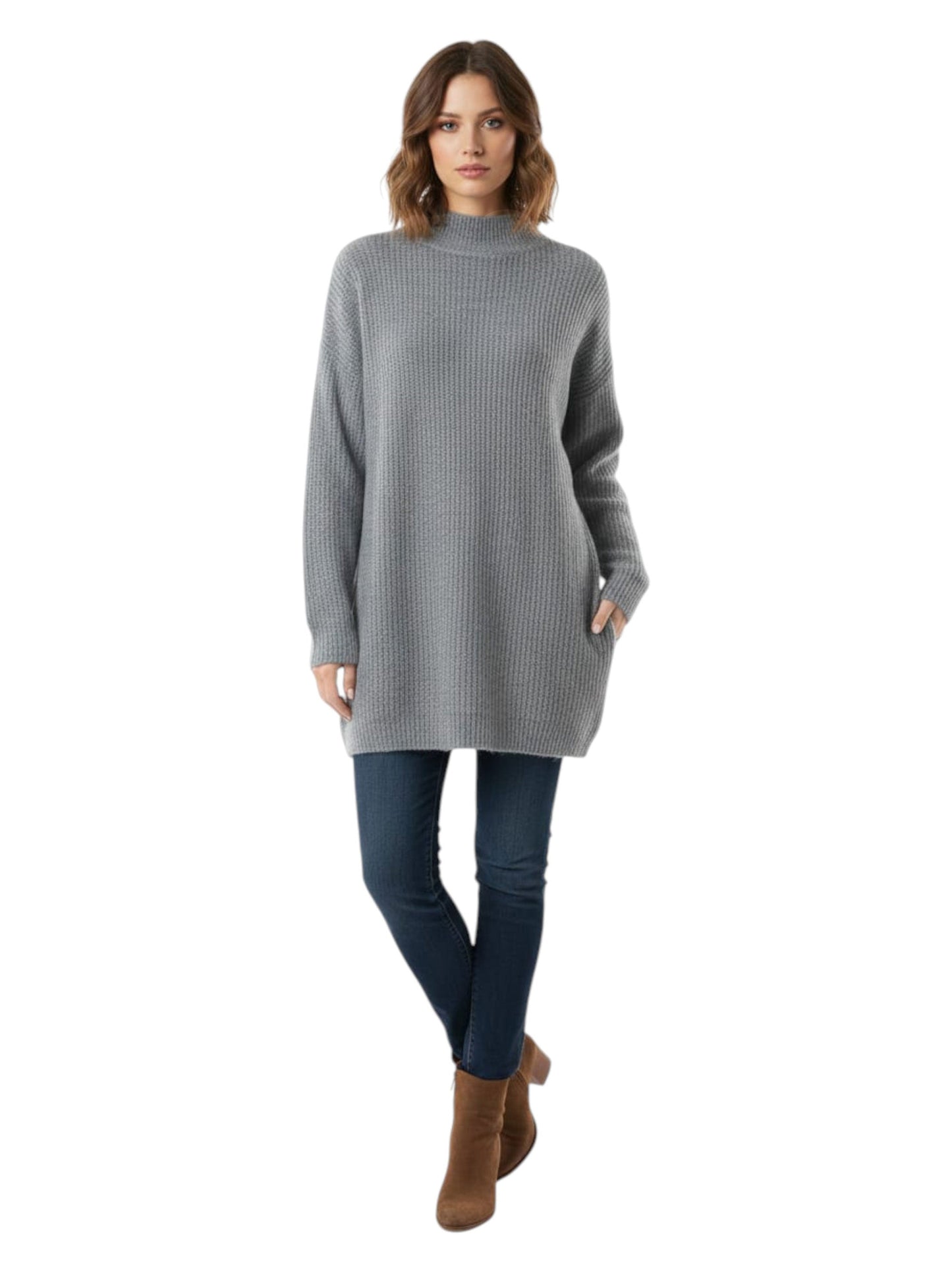 Women's Knitted Sweaters,Grey