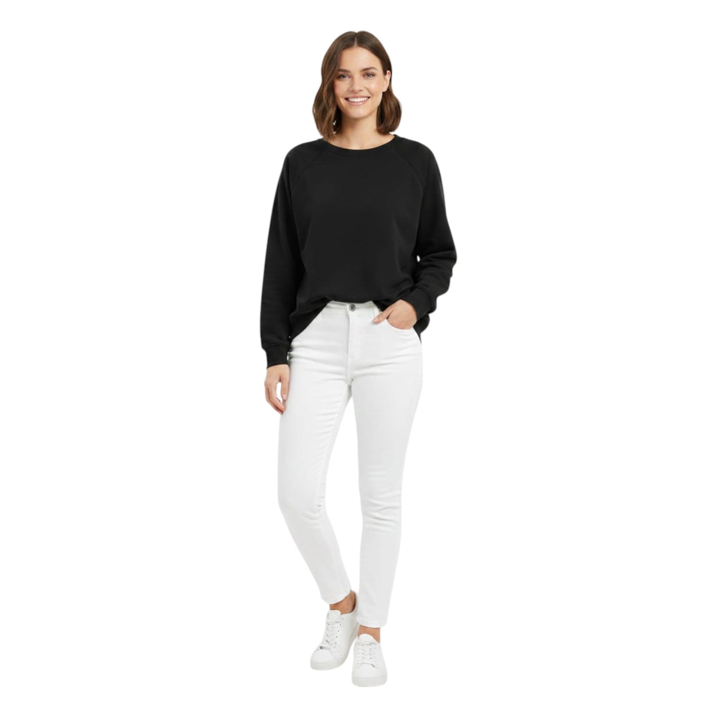 Women's Plain Solid Sweaters,Black