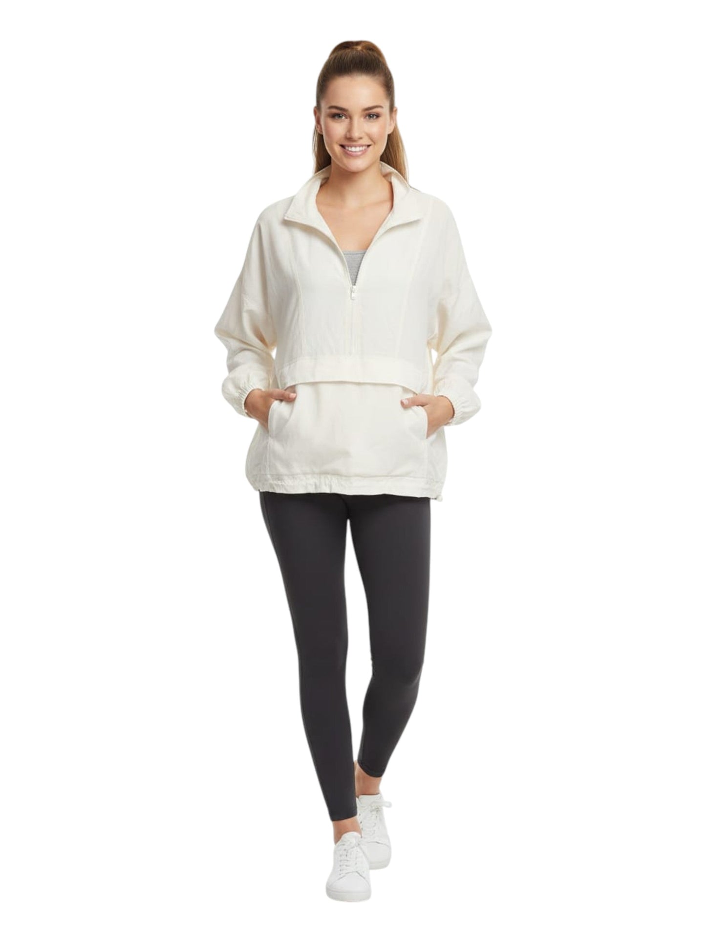 Women's Plain Solid Top,Light Beige