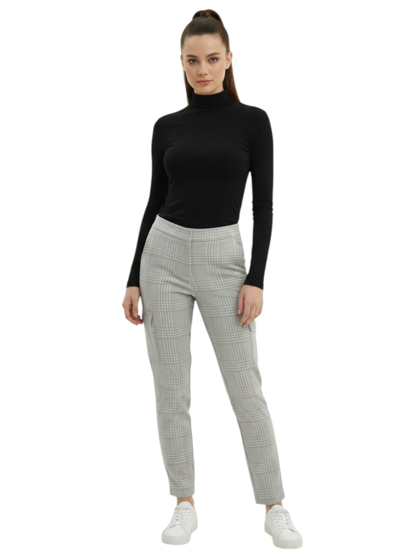Women's Plaid Cassic pant,Multi