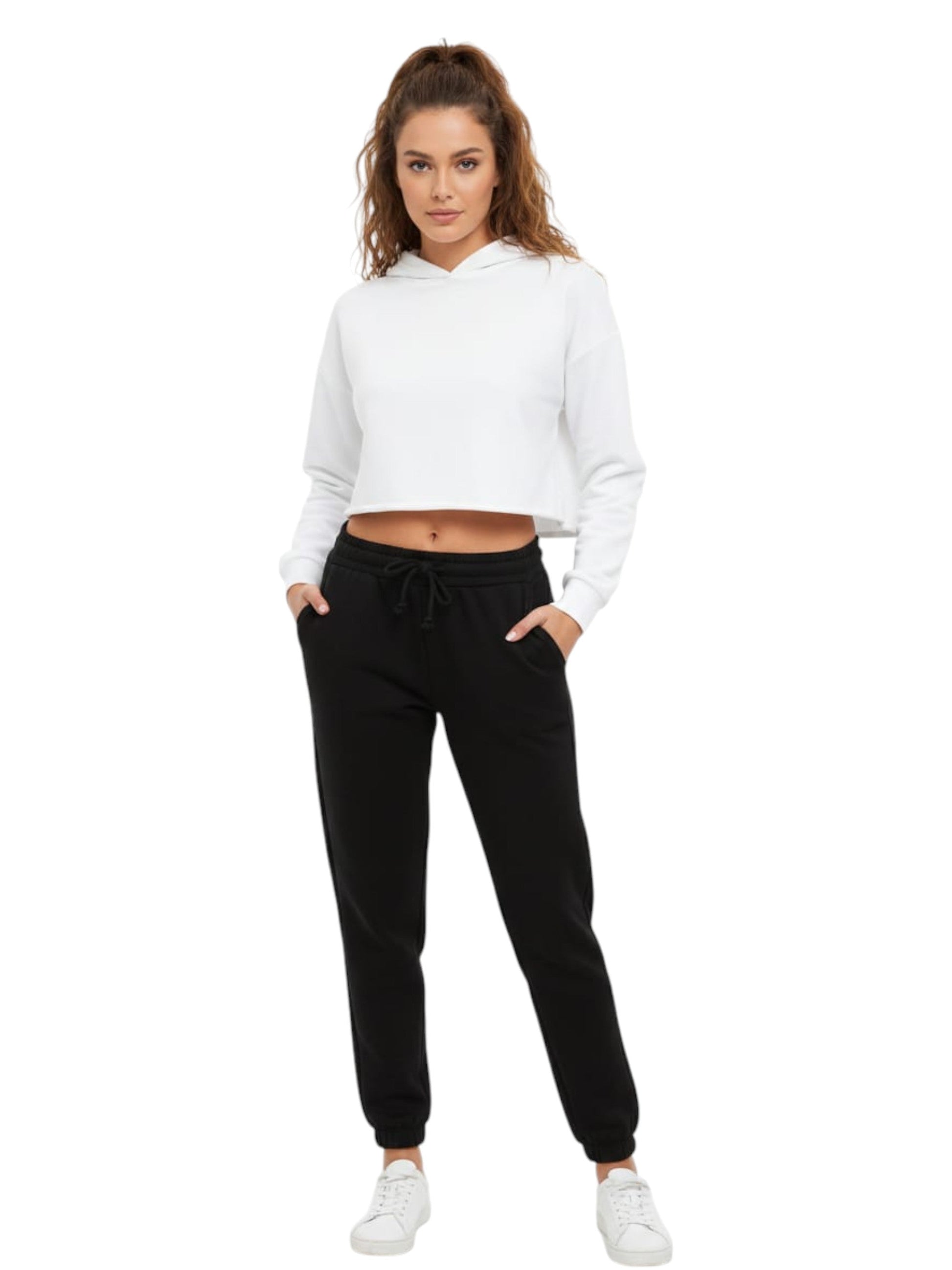 Women's Plain Solid Pant,Black