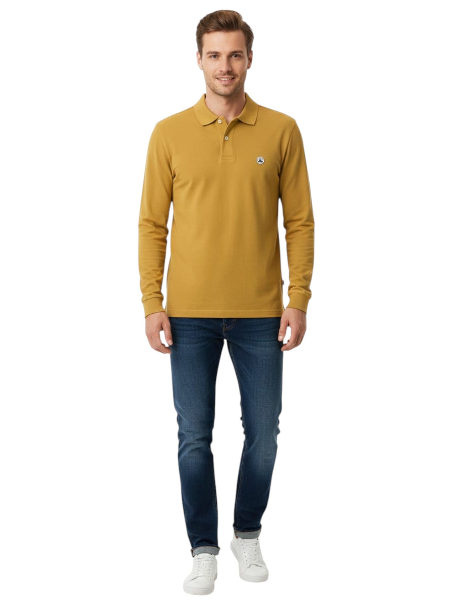 Men's Plain Solid Sweaters,Mustard