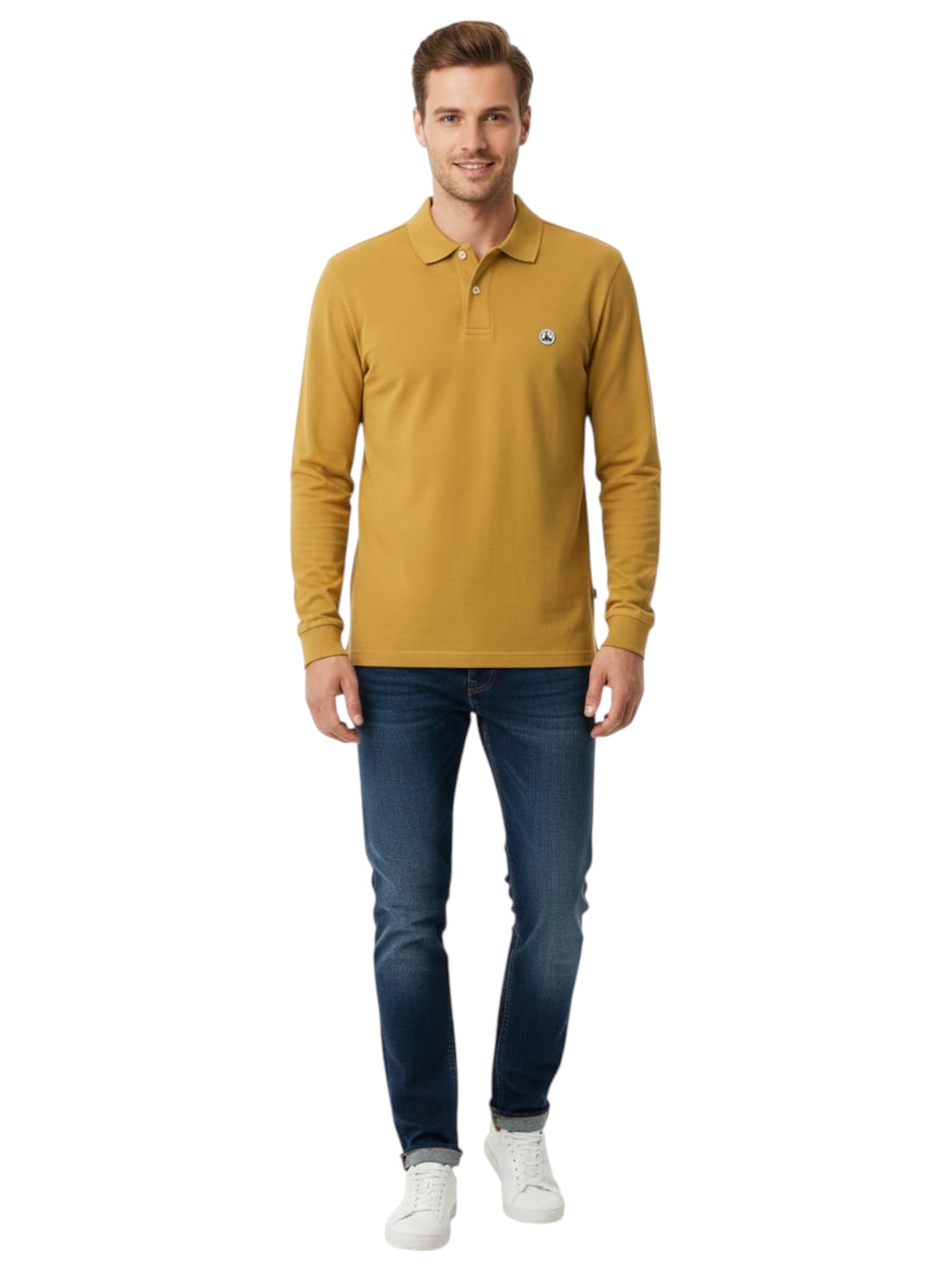 Men's Plain Solid Sweaters,Mustard