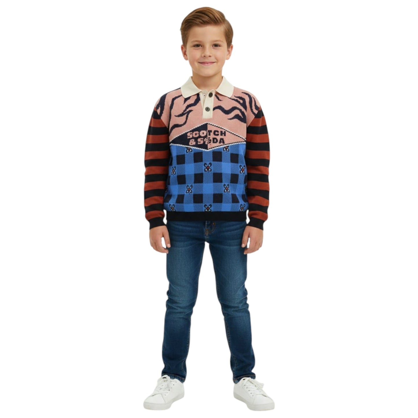 Kids Boy's Graphic Printed Sweaters,Multi