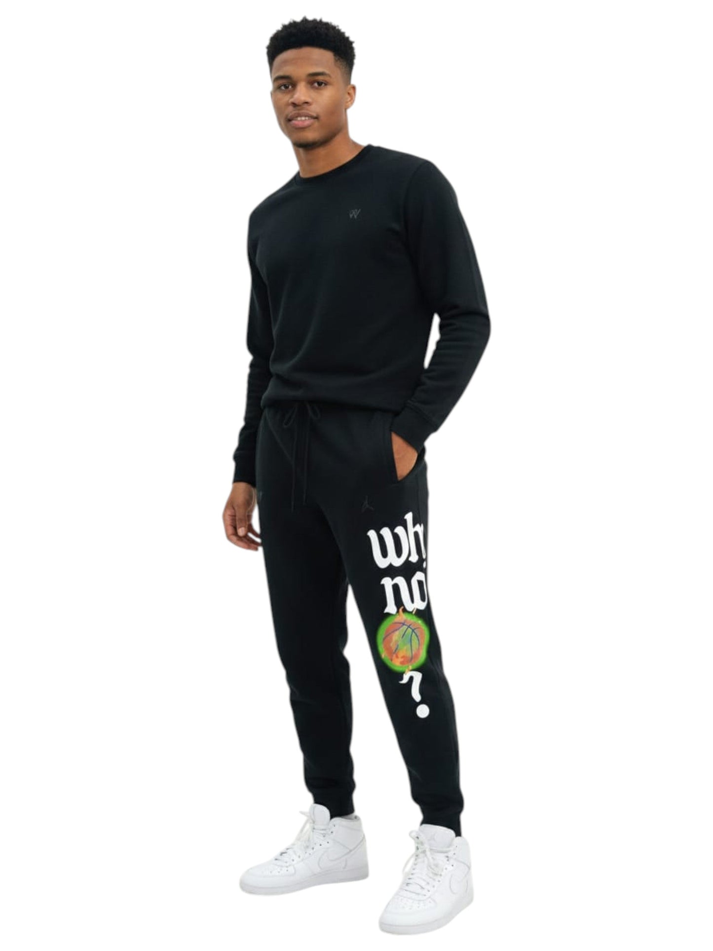 Men's Graphic printed Pant,Black