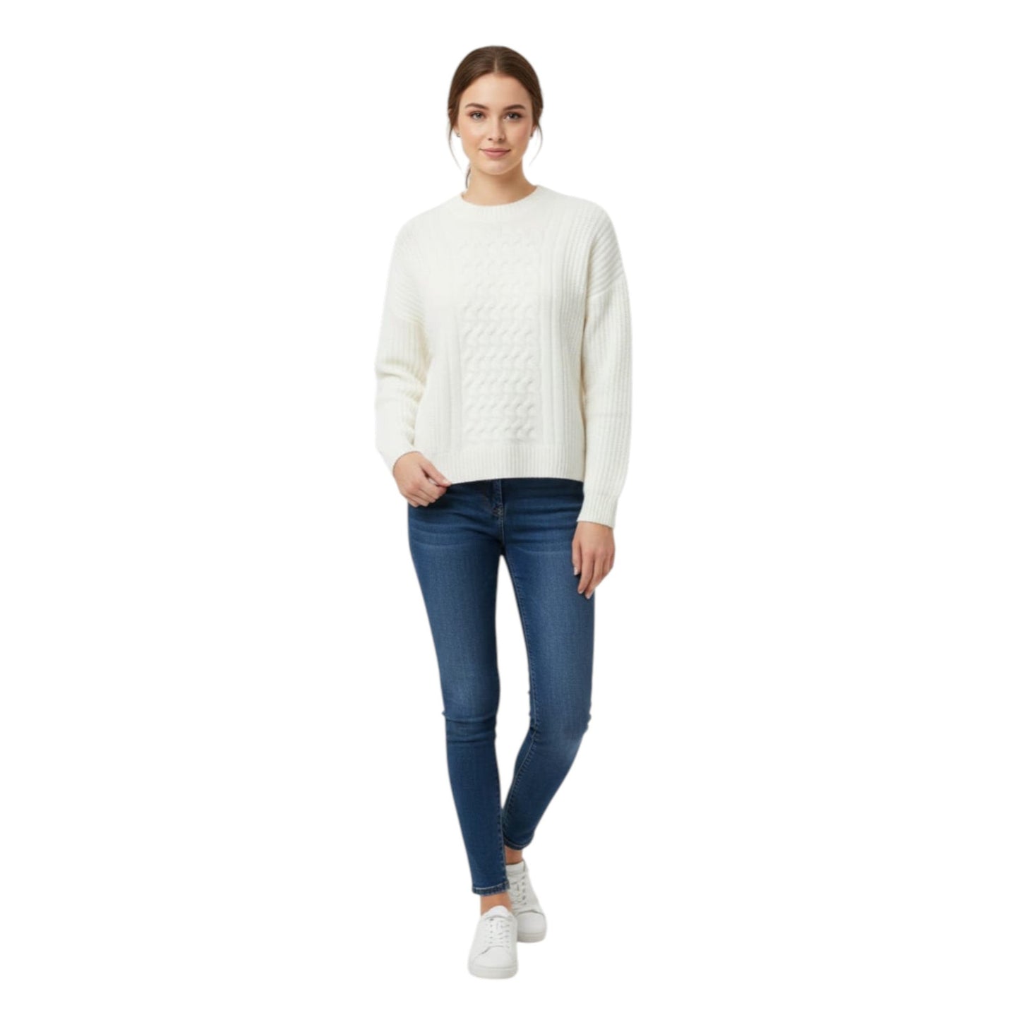 Women's Knitted Sweaters,White