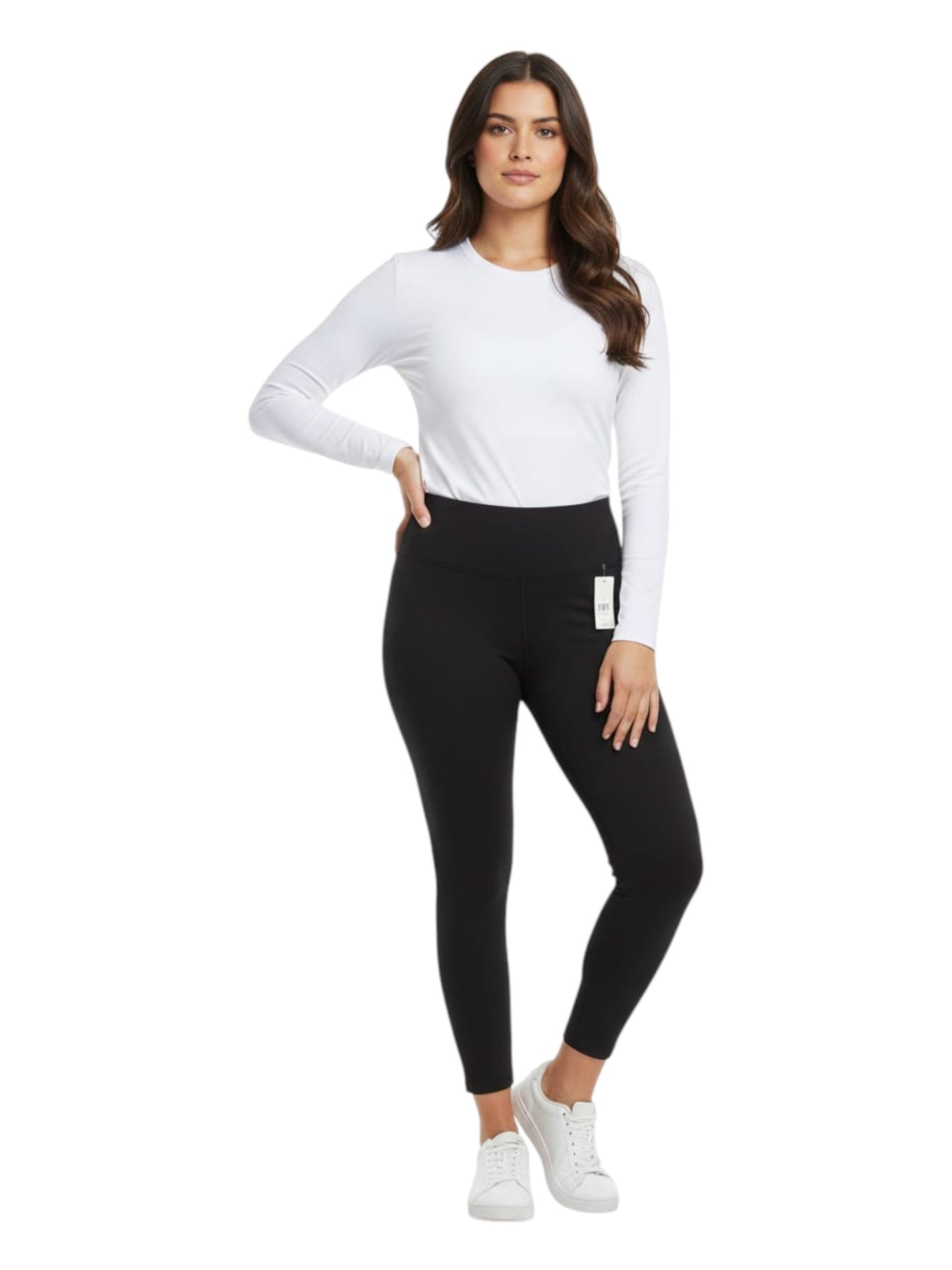 Women's Plain Solid Legging,Black