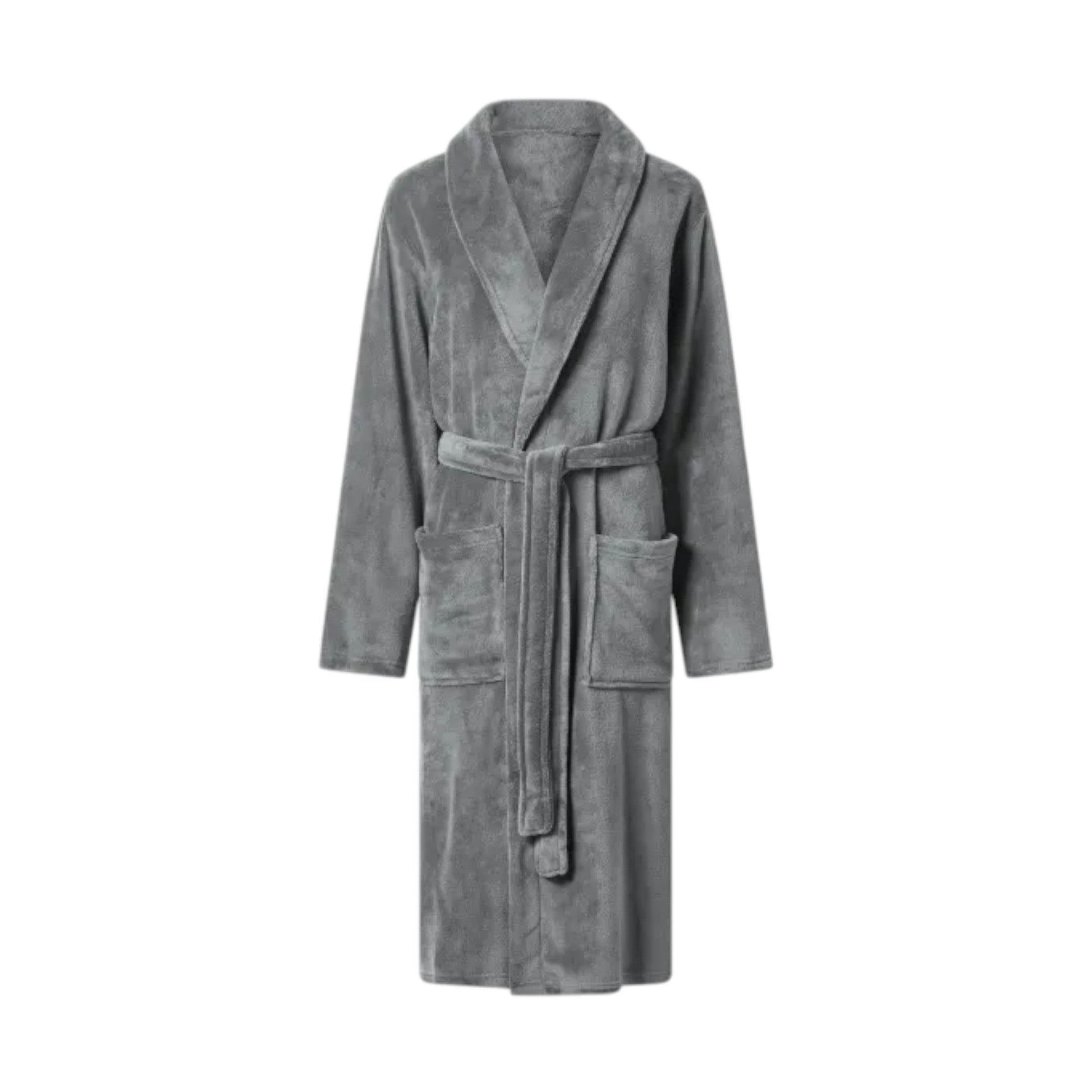 Women's Plain Solid Robe,Grey