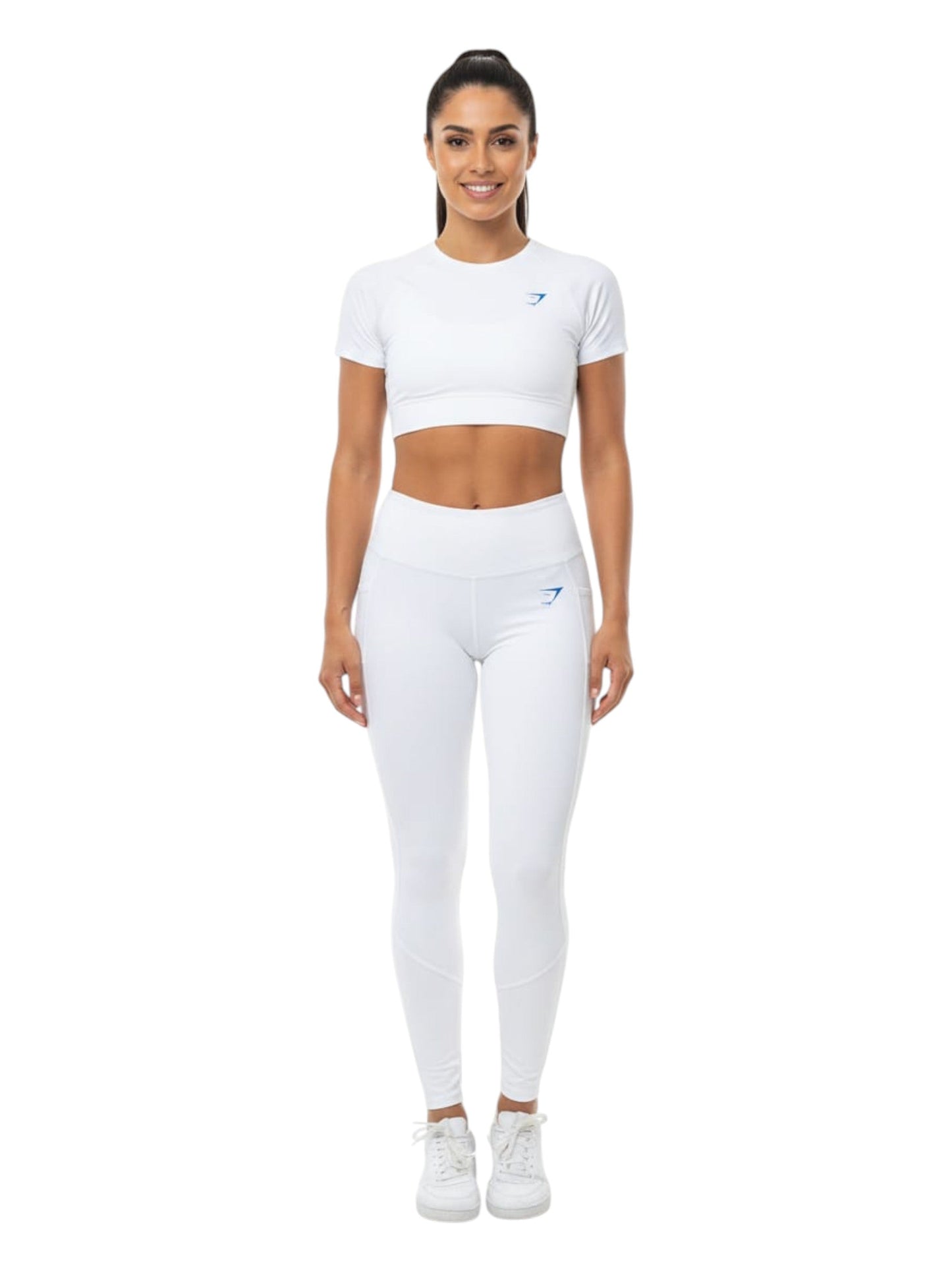Women's Plain Solid  Legging,White