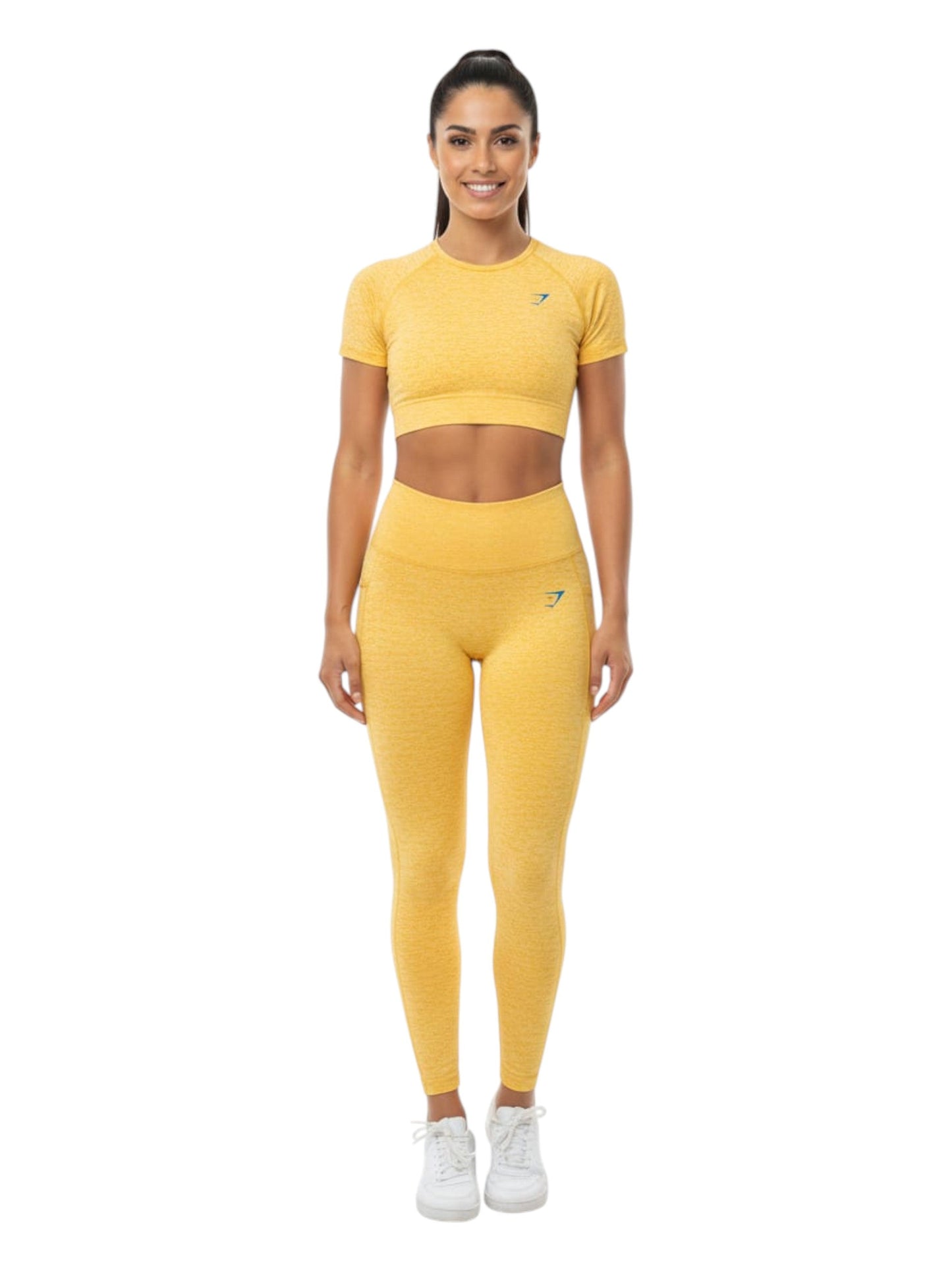 Women's Plain Solid Legging,Yellow