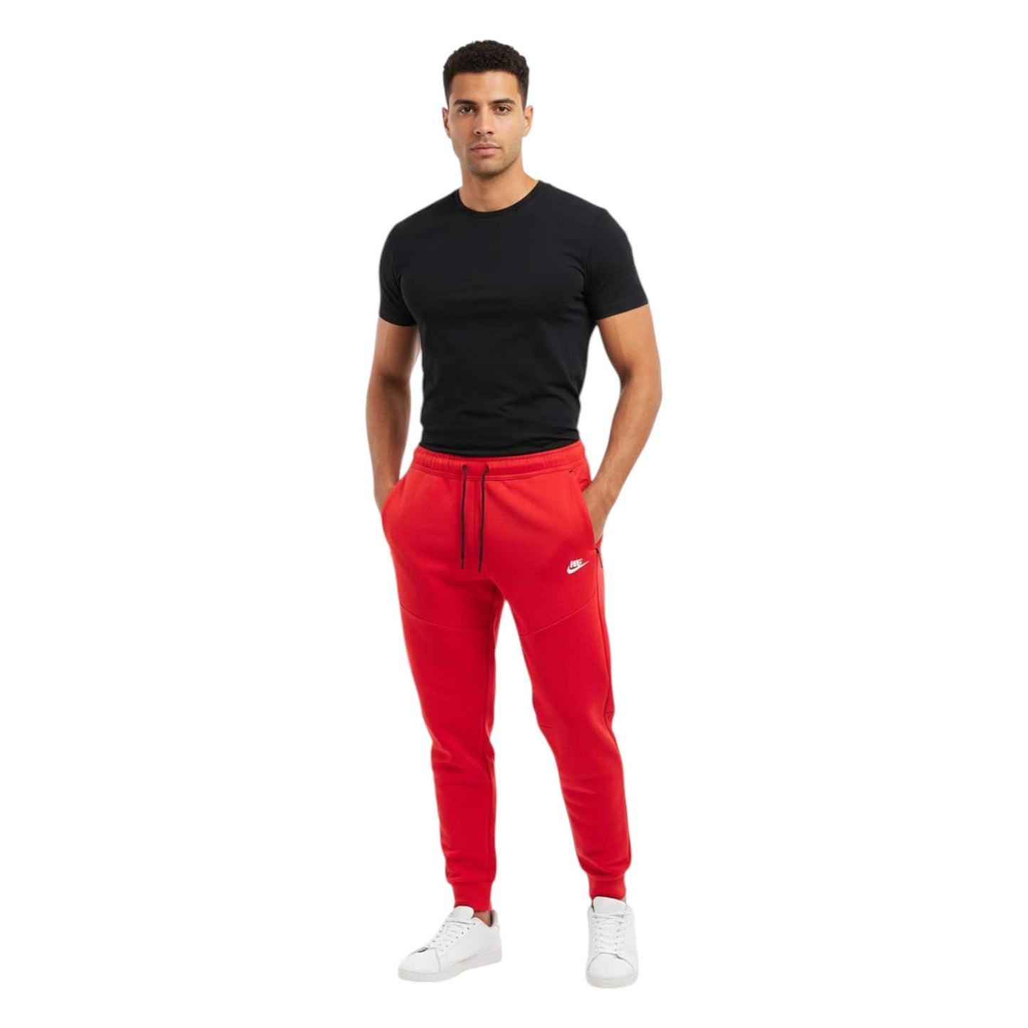 Men's Plain Solid Pant,Red