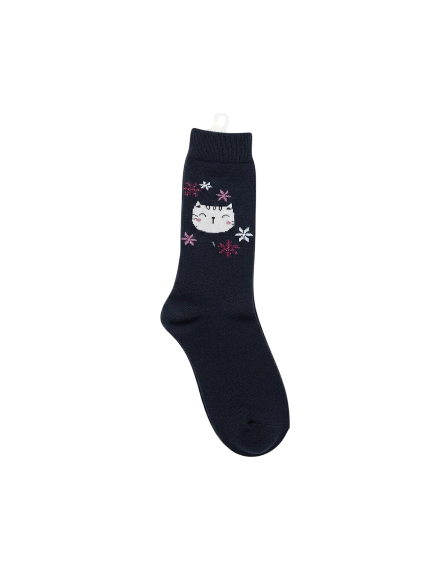 Kids Girl's Printed Socks,Navy