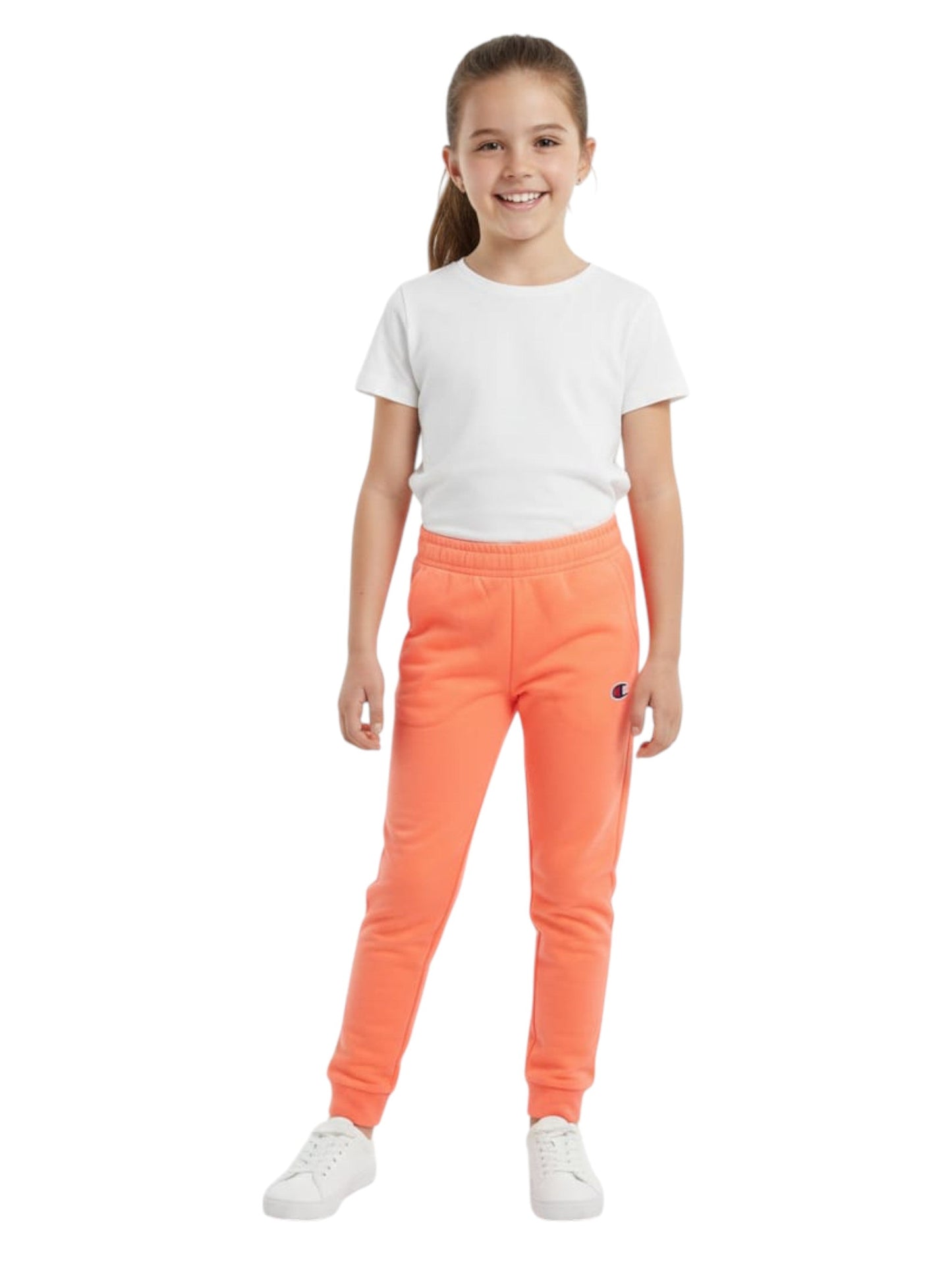 Kids Girl's Plain Solid Pant,Coral