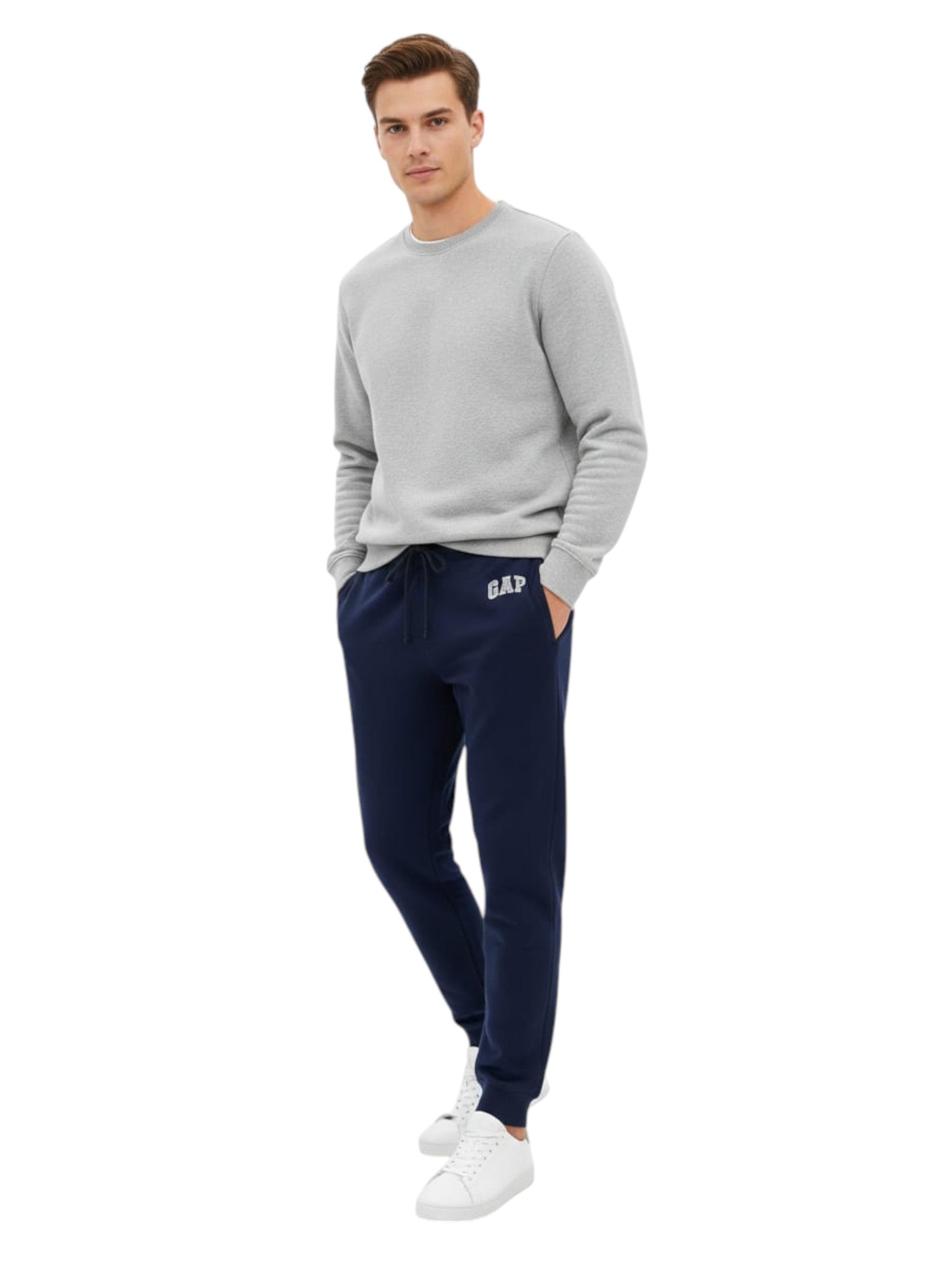 Men's Brand Logo Printed Pant,Navy