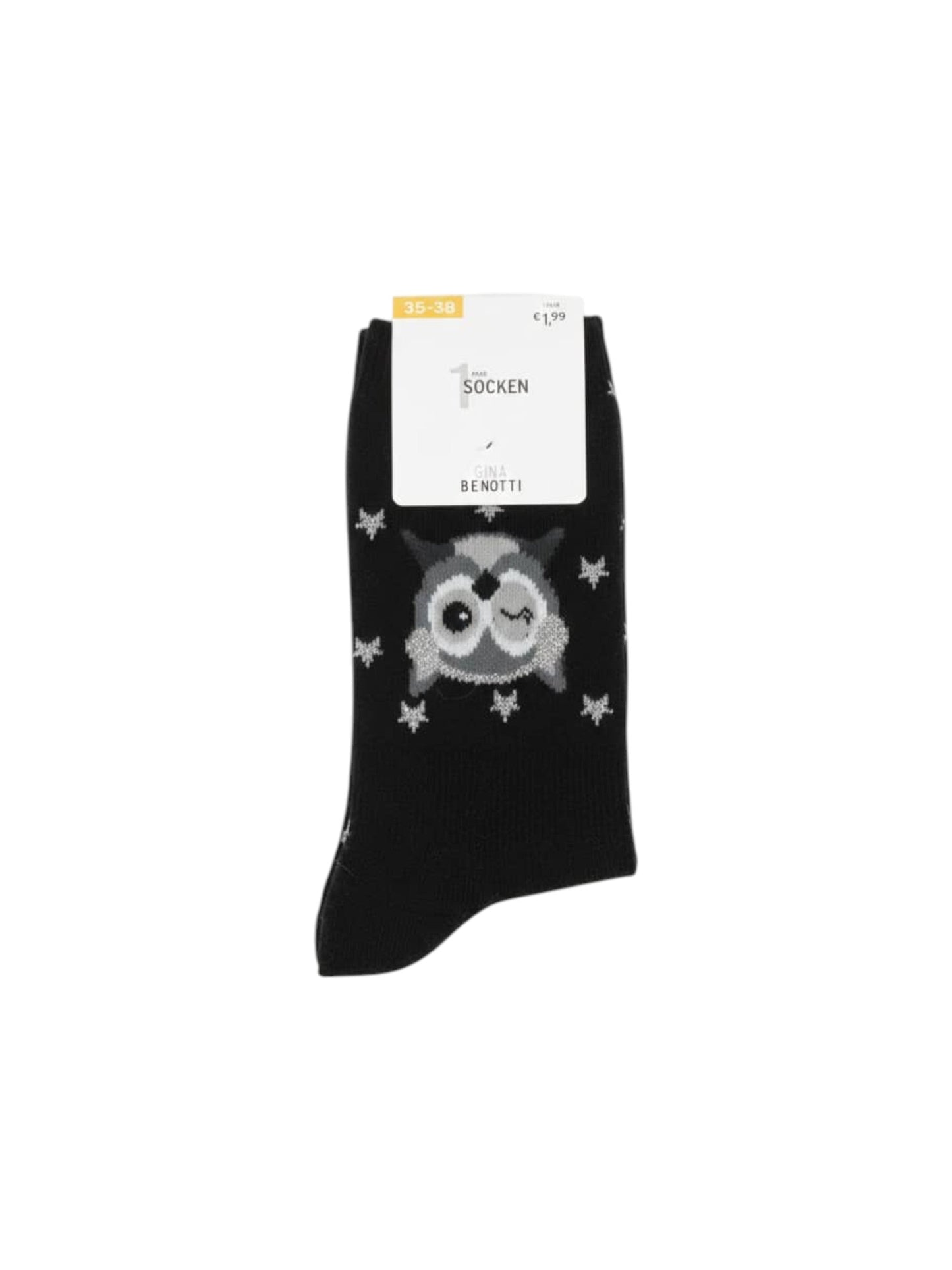 Women�s  Printed Socks ,Black