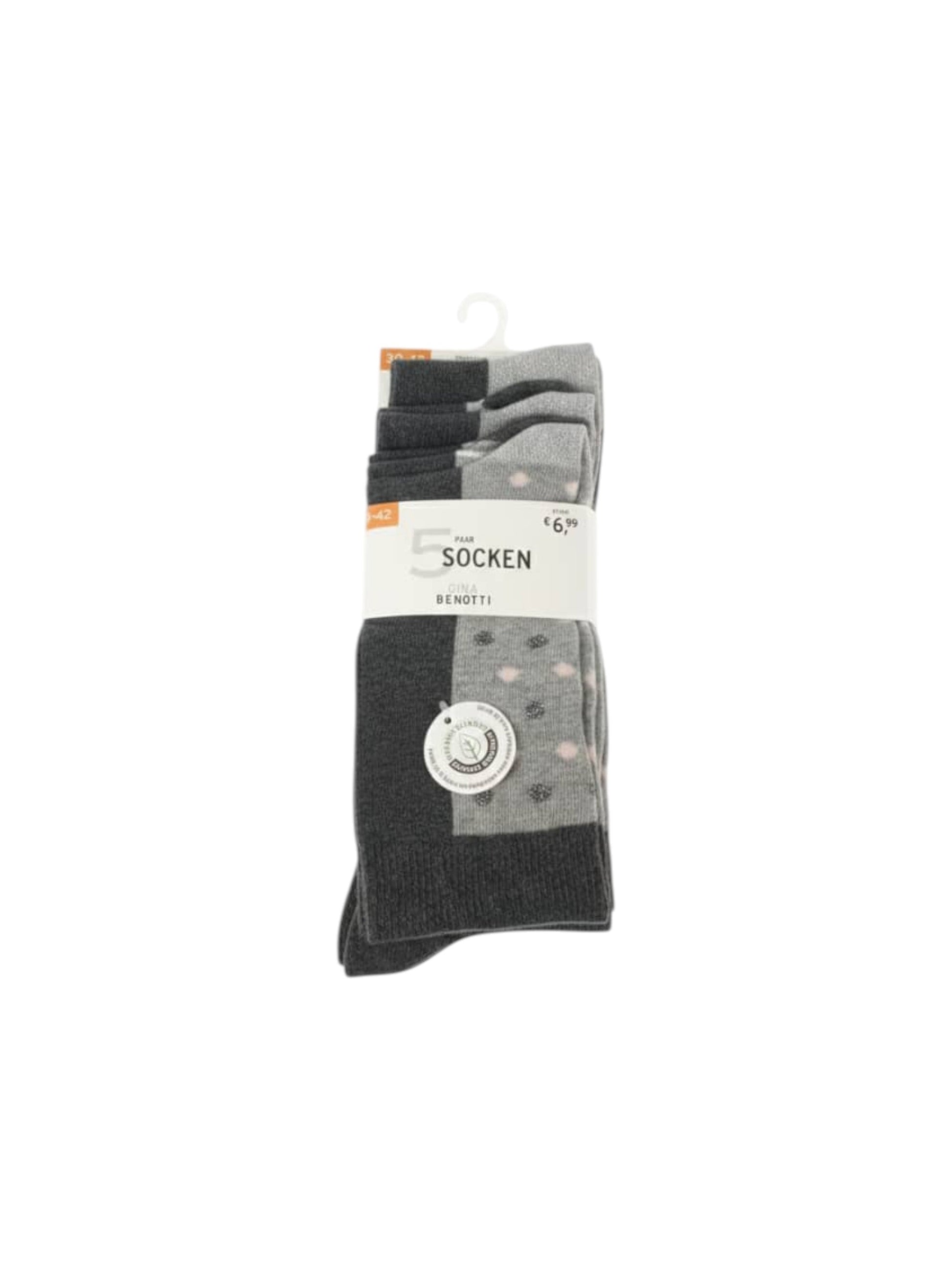 Women�s Knitted Socks Set 5Pieces,Grey