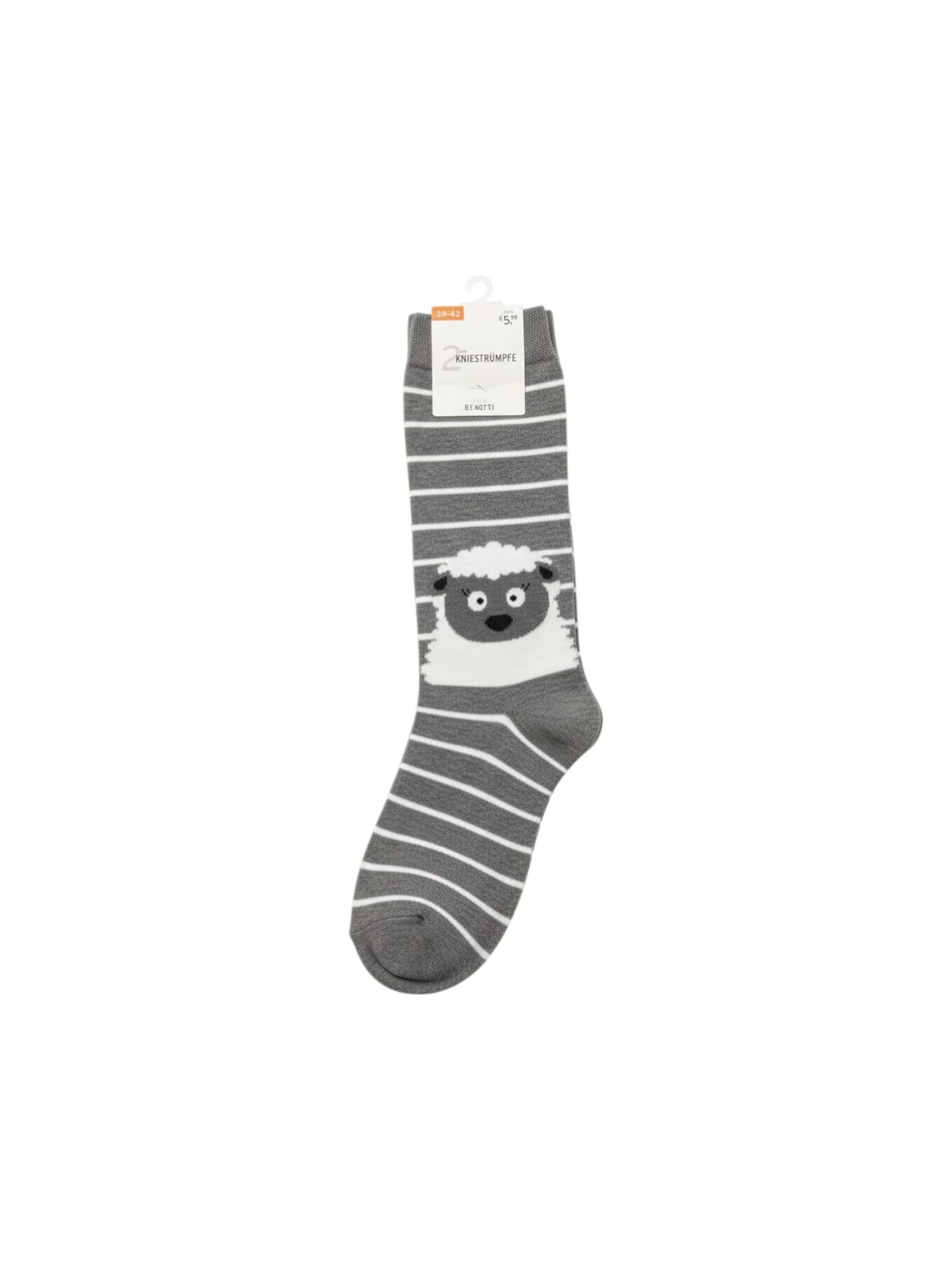 Women's Printed Socks Set 2pieces,Grey