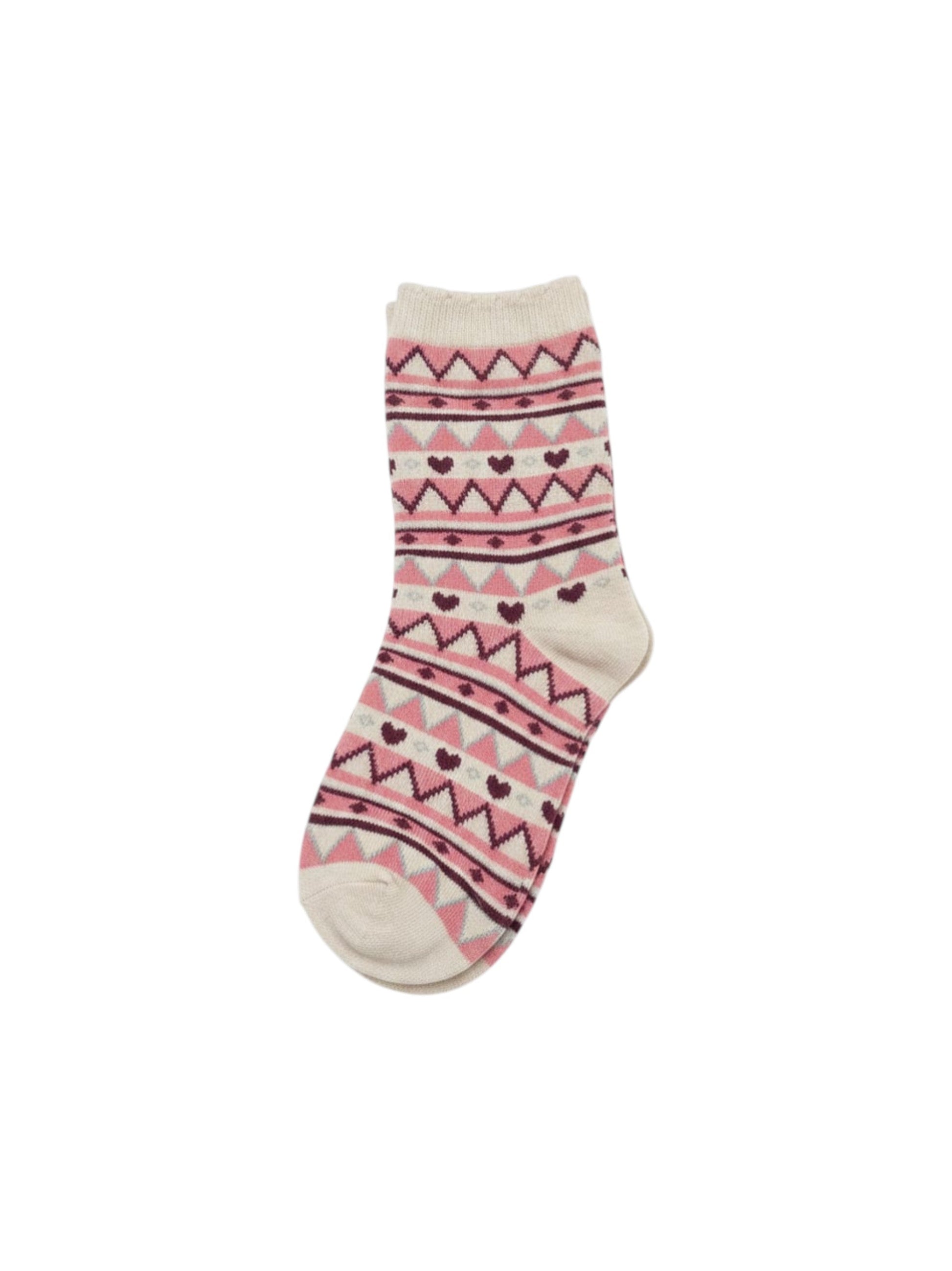 Kids Girl's Printed Socks,Pink