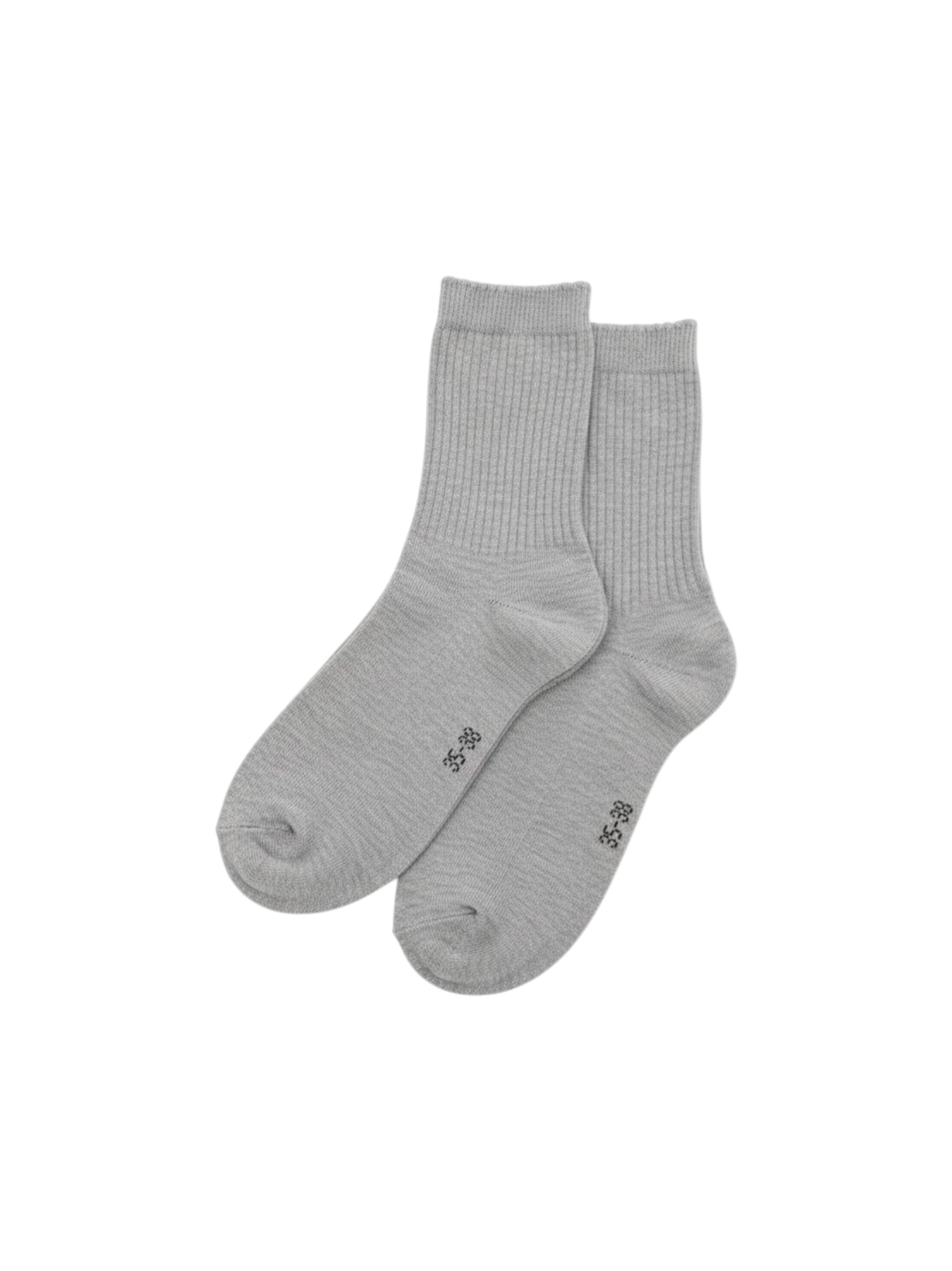 Women's Plain Solid Socks,Grey