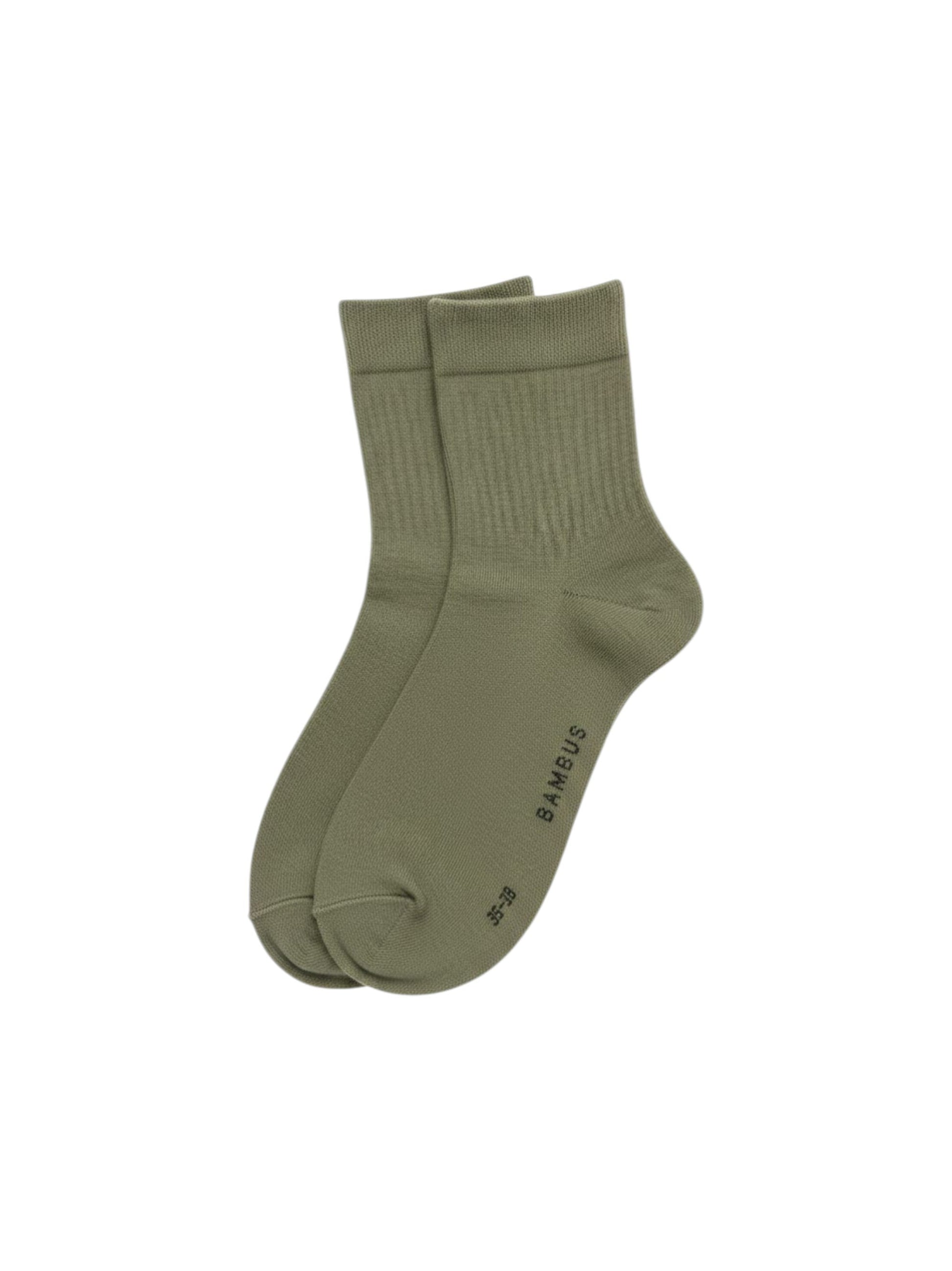 Women's Plain Solid Socks,Green