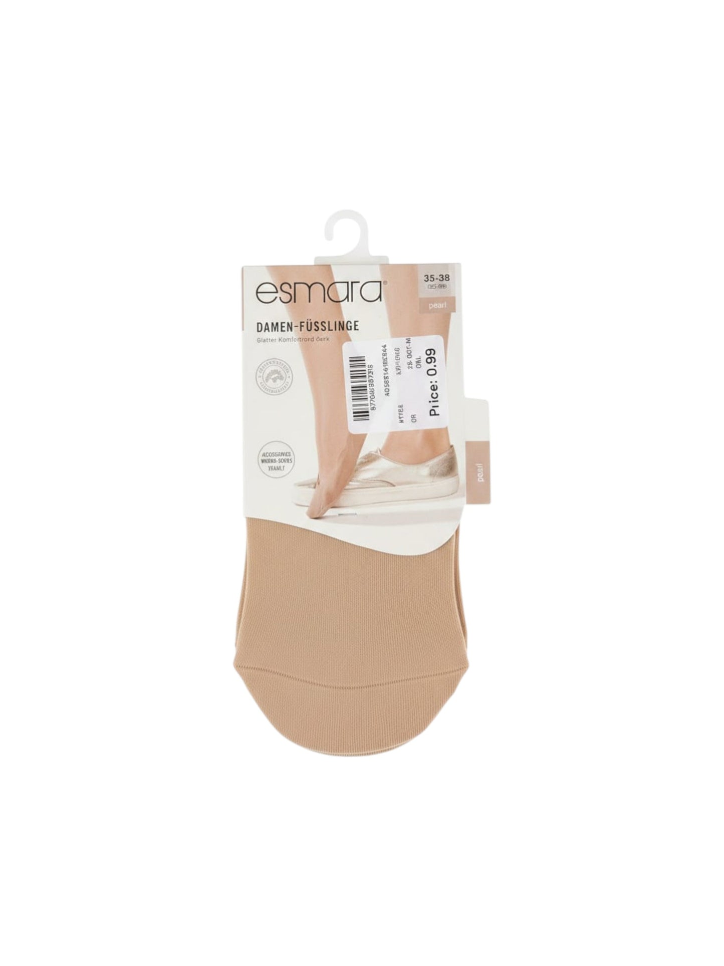 Women's Plain Solid Sheer Socks Set 2Pieces,Beige