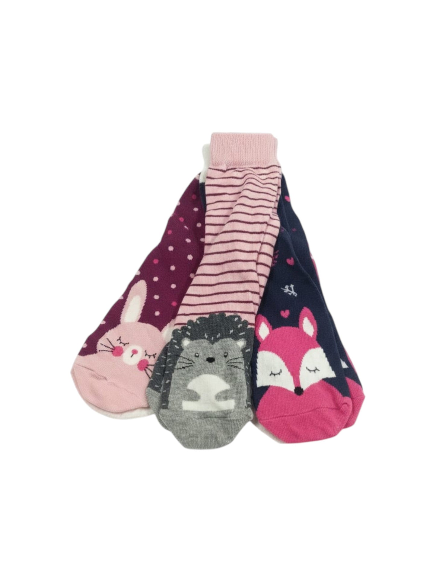 Kids Girl's Printed Socks Set 5Pieces,Multi