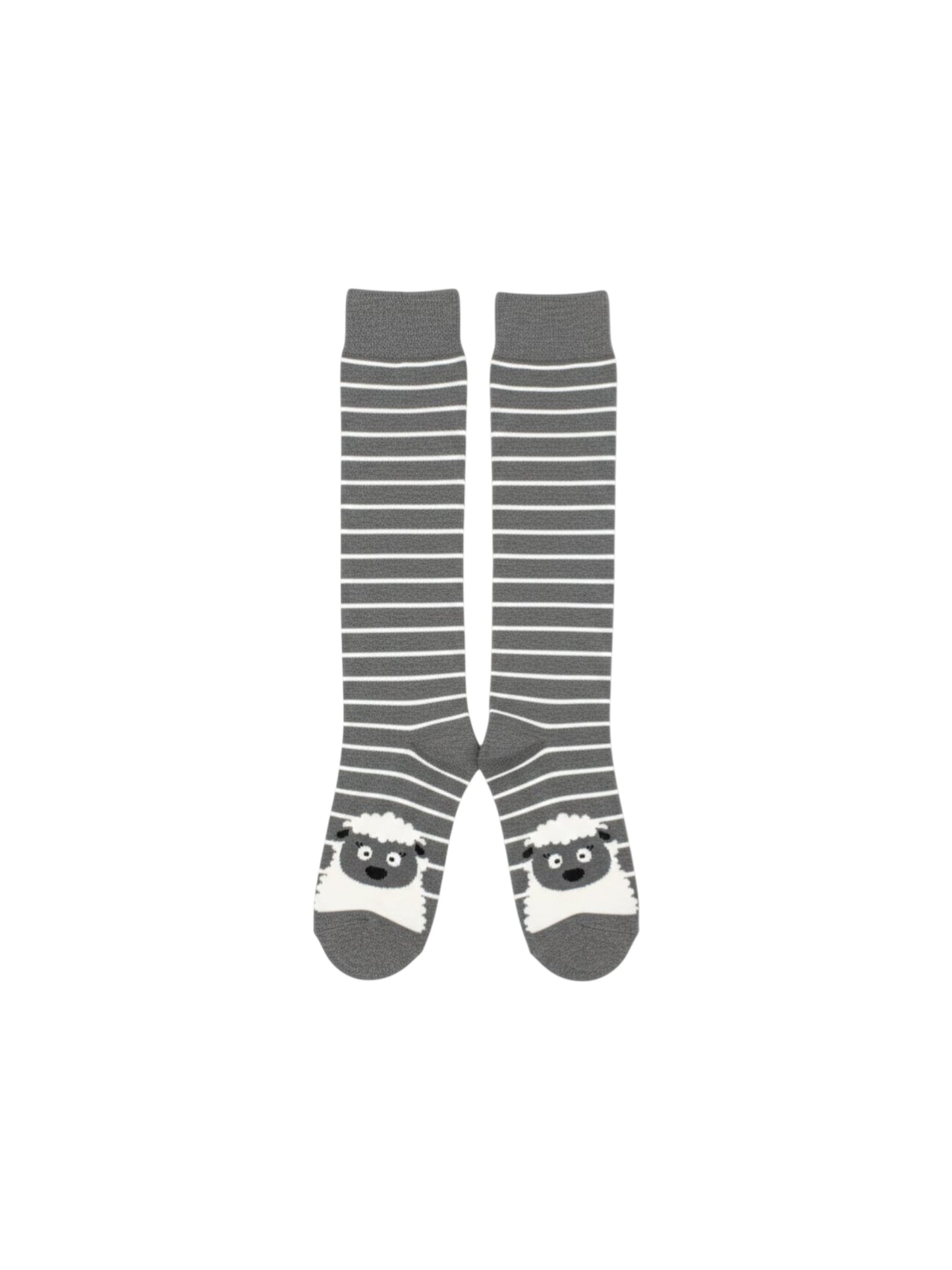 Women's Striped Socks,Grey