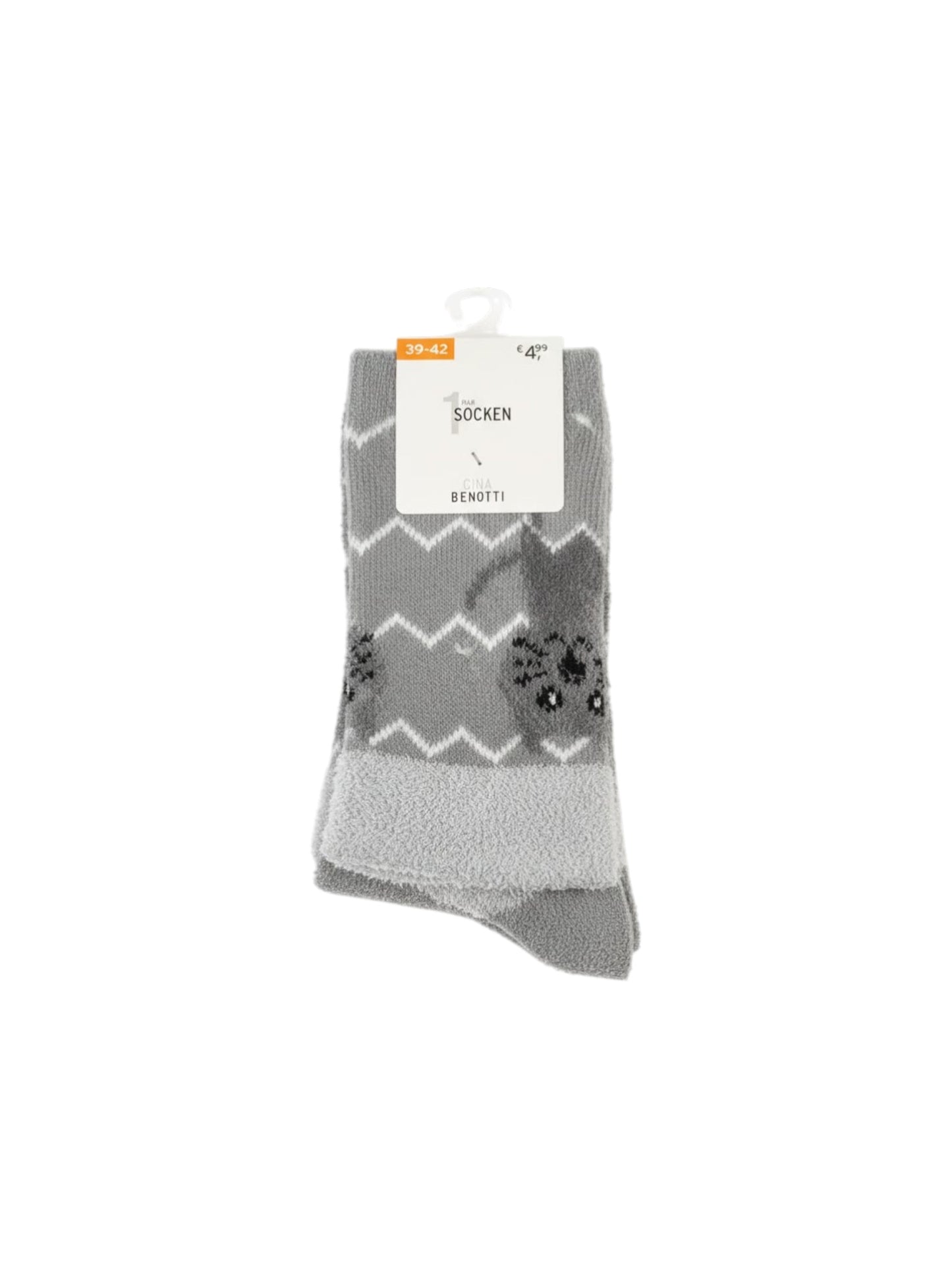Women's Knitted Socks,Grey