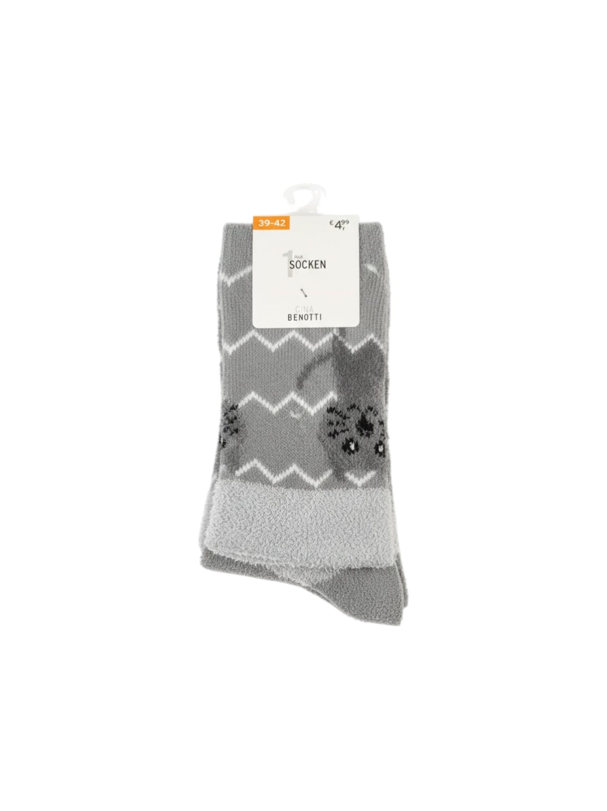 Women's Knitted Socks,Grey