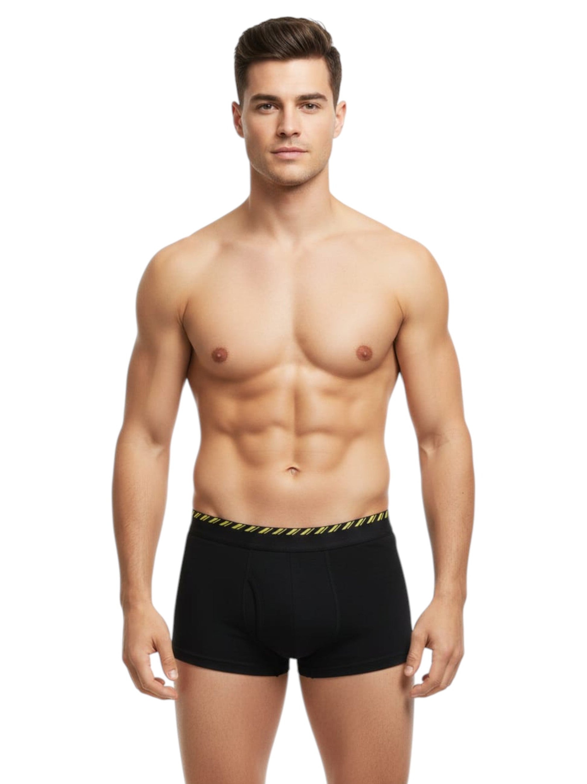 Men's Plain Boxer,Black