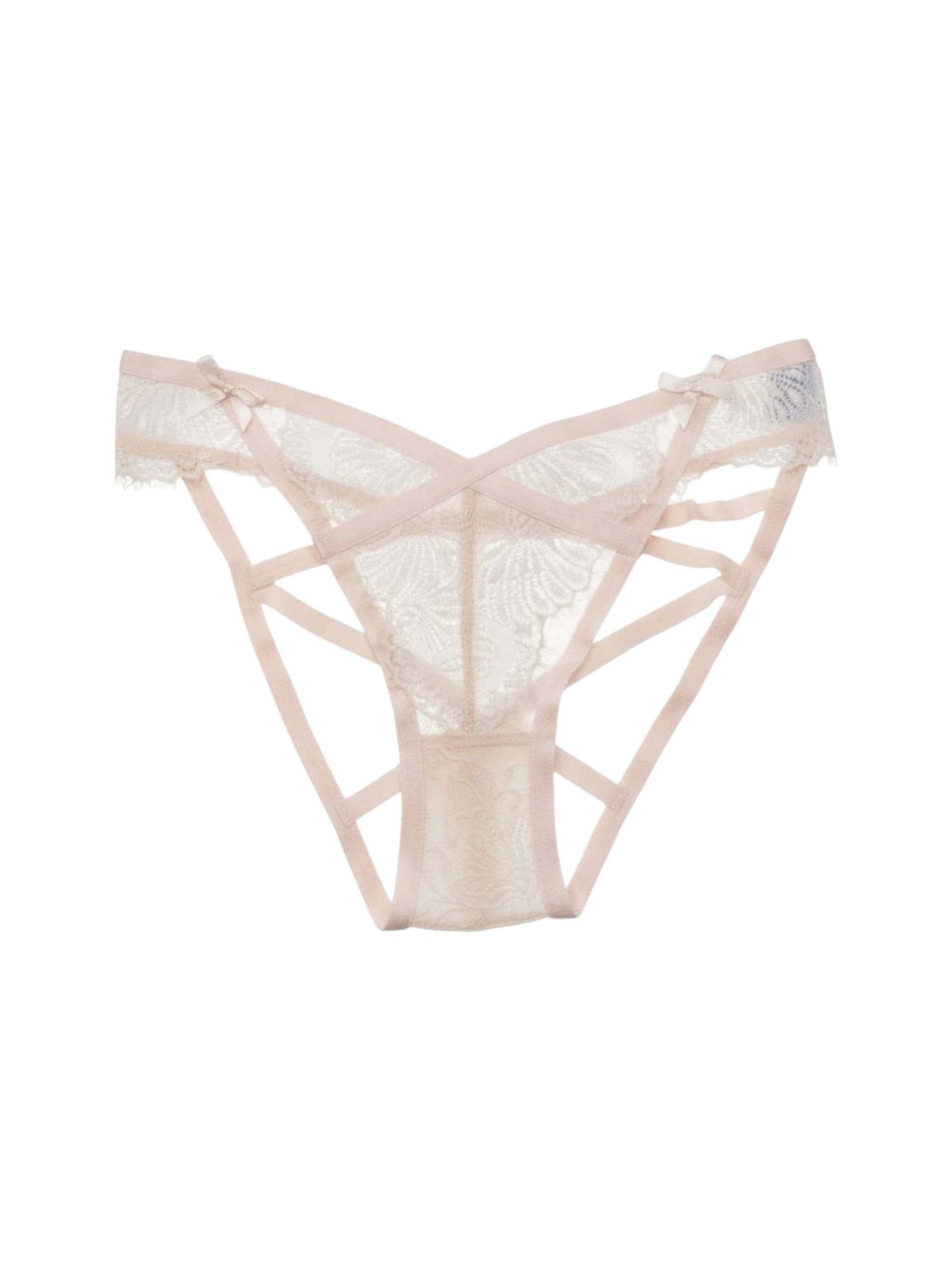 Women's Lace Bikini Bottom,Light Pink