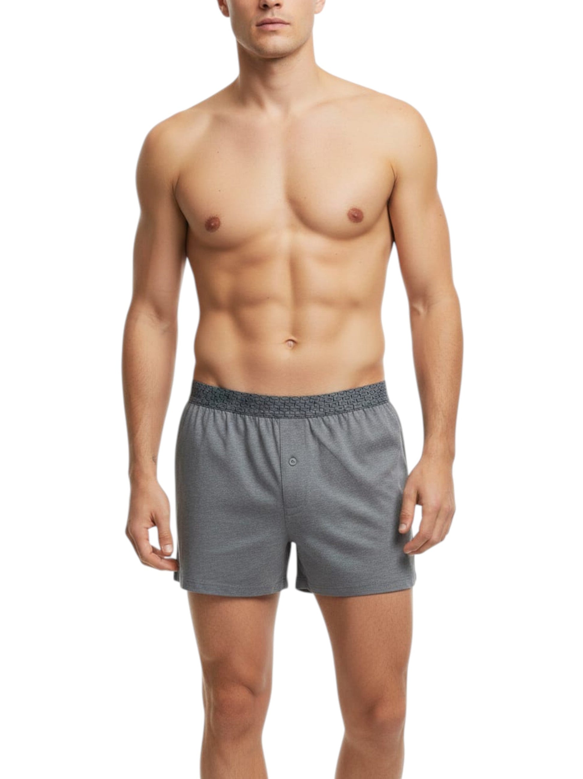 Men's Plain Boxer,Grey