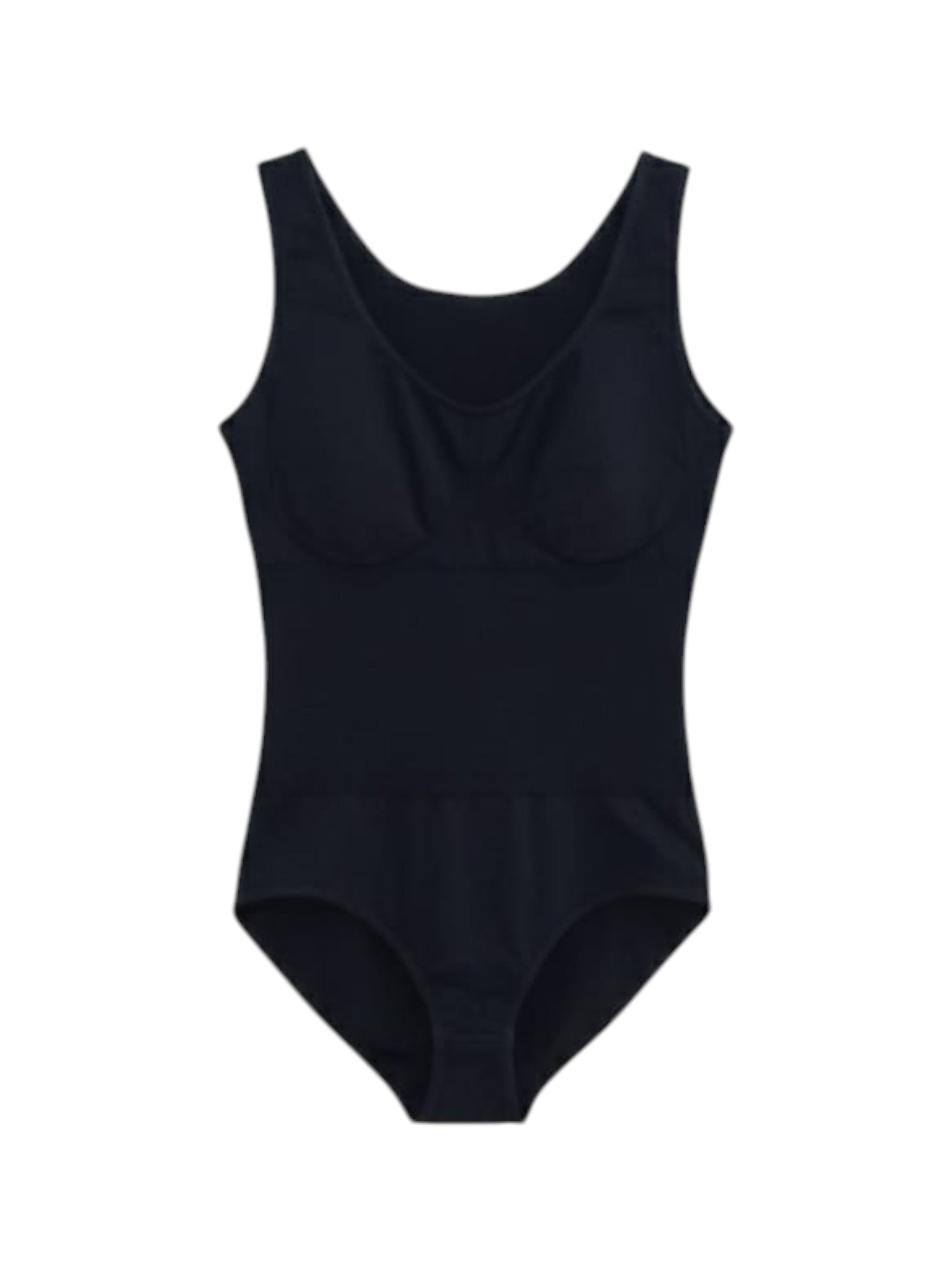 Women's Ribbed Under Top Bodysuit,Black